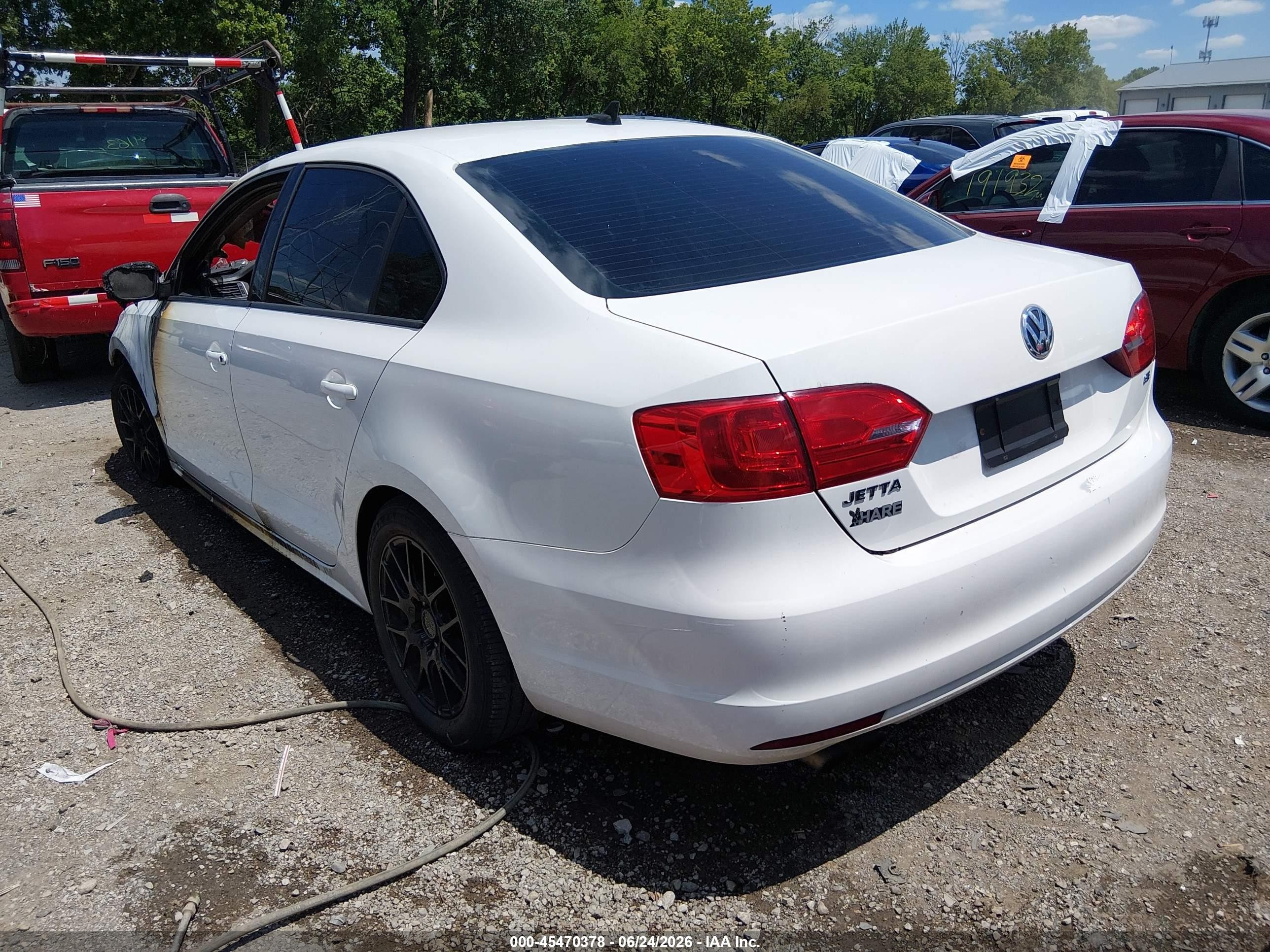 2014 Volkswagen Jetta 1.8t Se White vin: 3VWD17AJ8EM211432