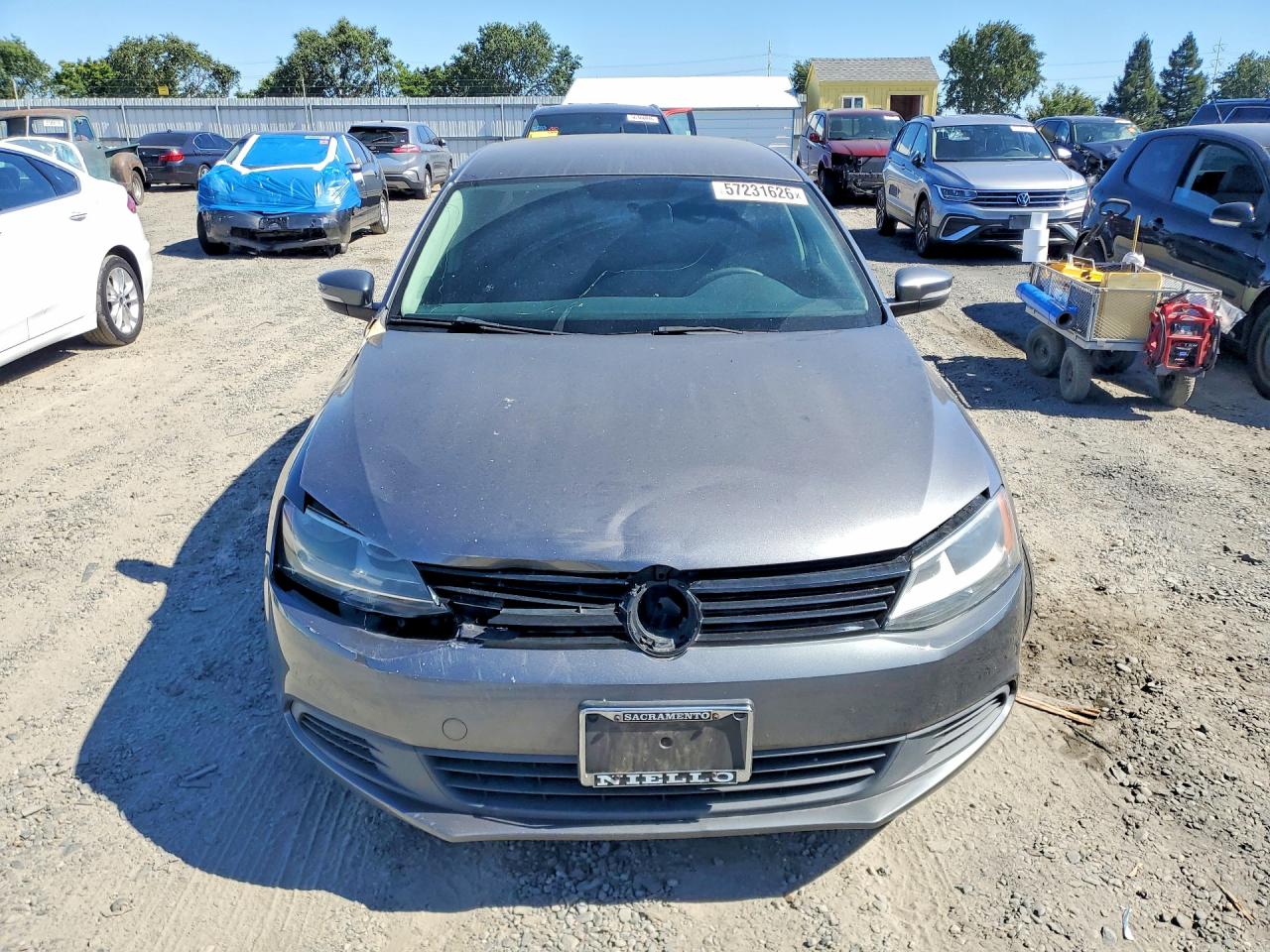 2014 Volkswagen Jetta Se Серый vin: 3VWD17AJ8EM226593