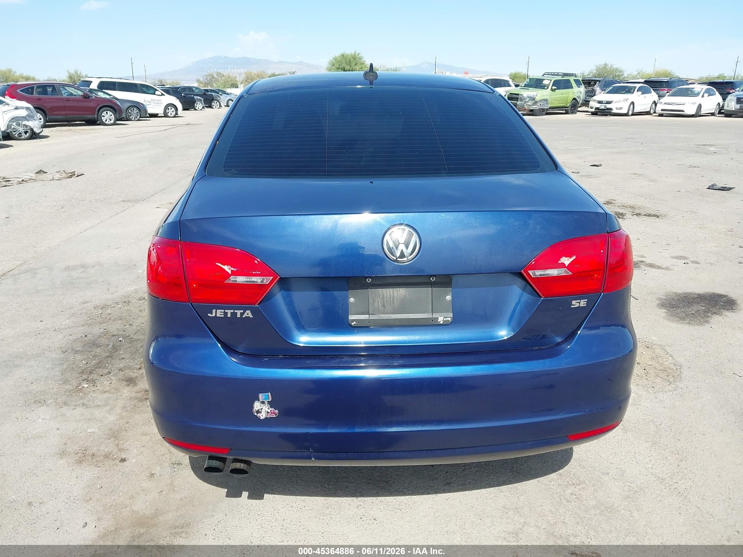 2014 Volkswagen Jetta 1.8t Se Синий vin: 3VWD17AJ8EM263997