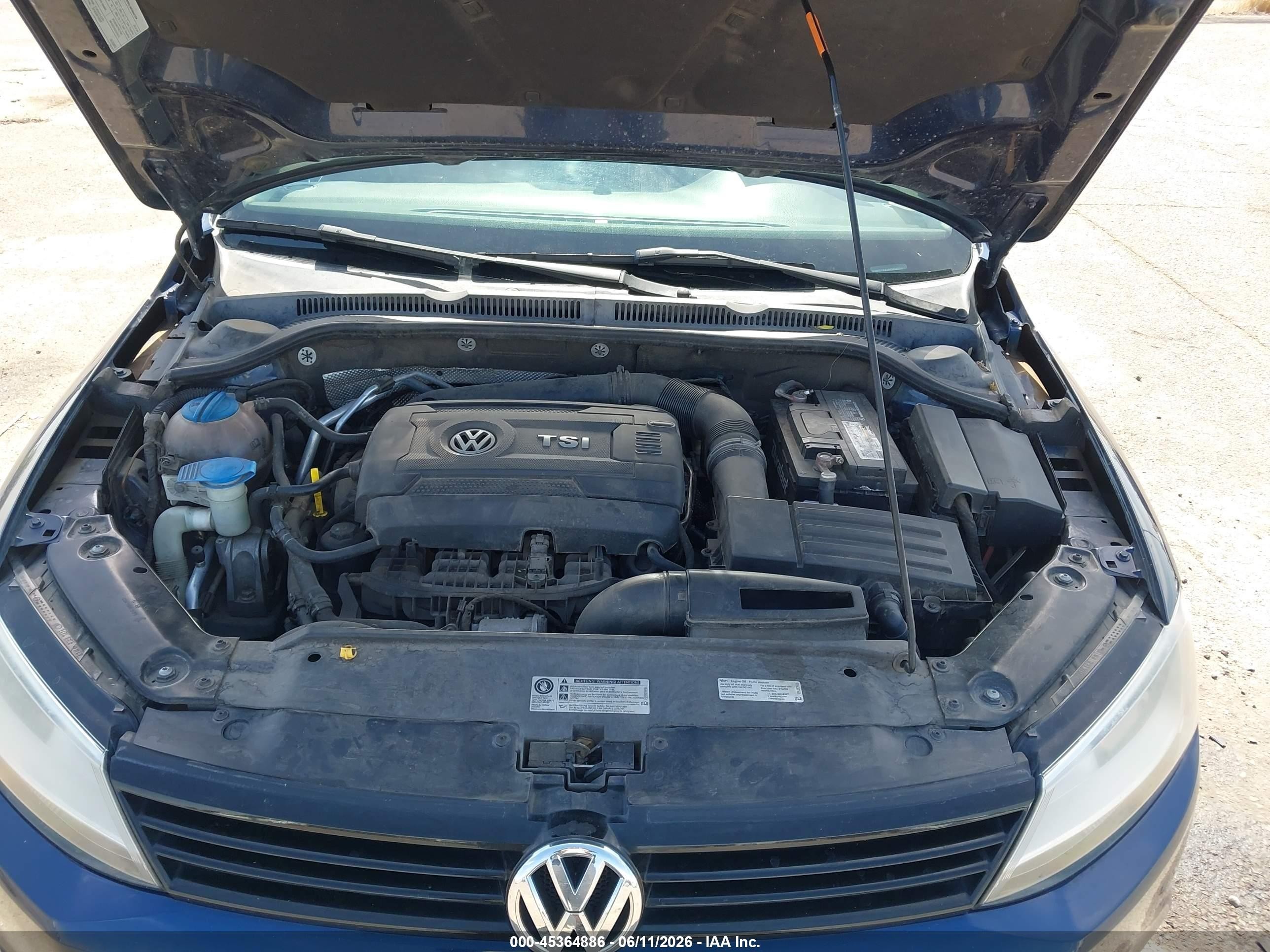 2014 Volkswagen Jetta 1.8t Se Синий vin: 3VWD17AJ8EM263997