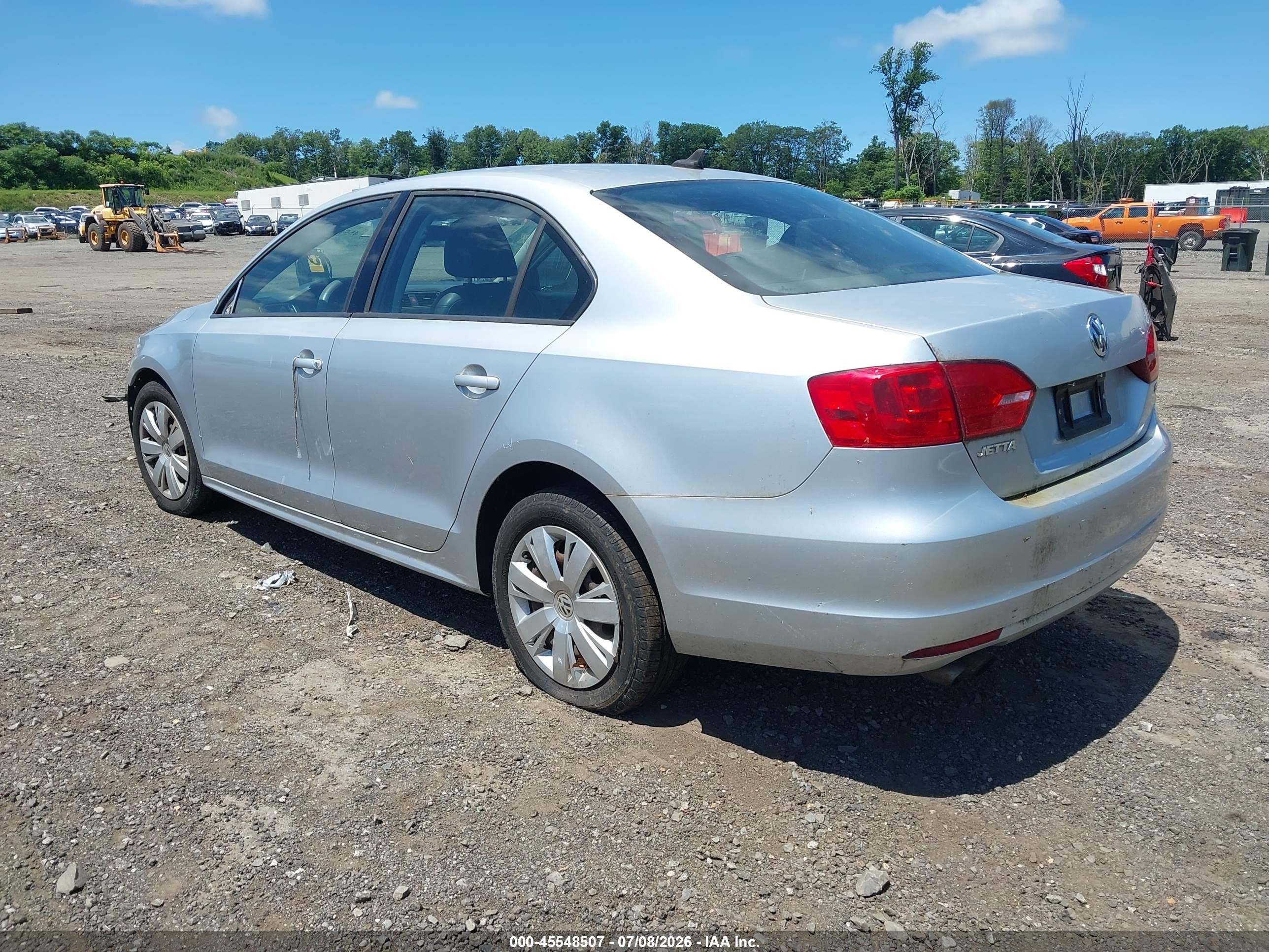 2014 Volkswagen Jetta 1.8t Se Silver vin: 3VWD17AJ8EM316181