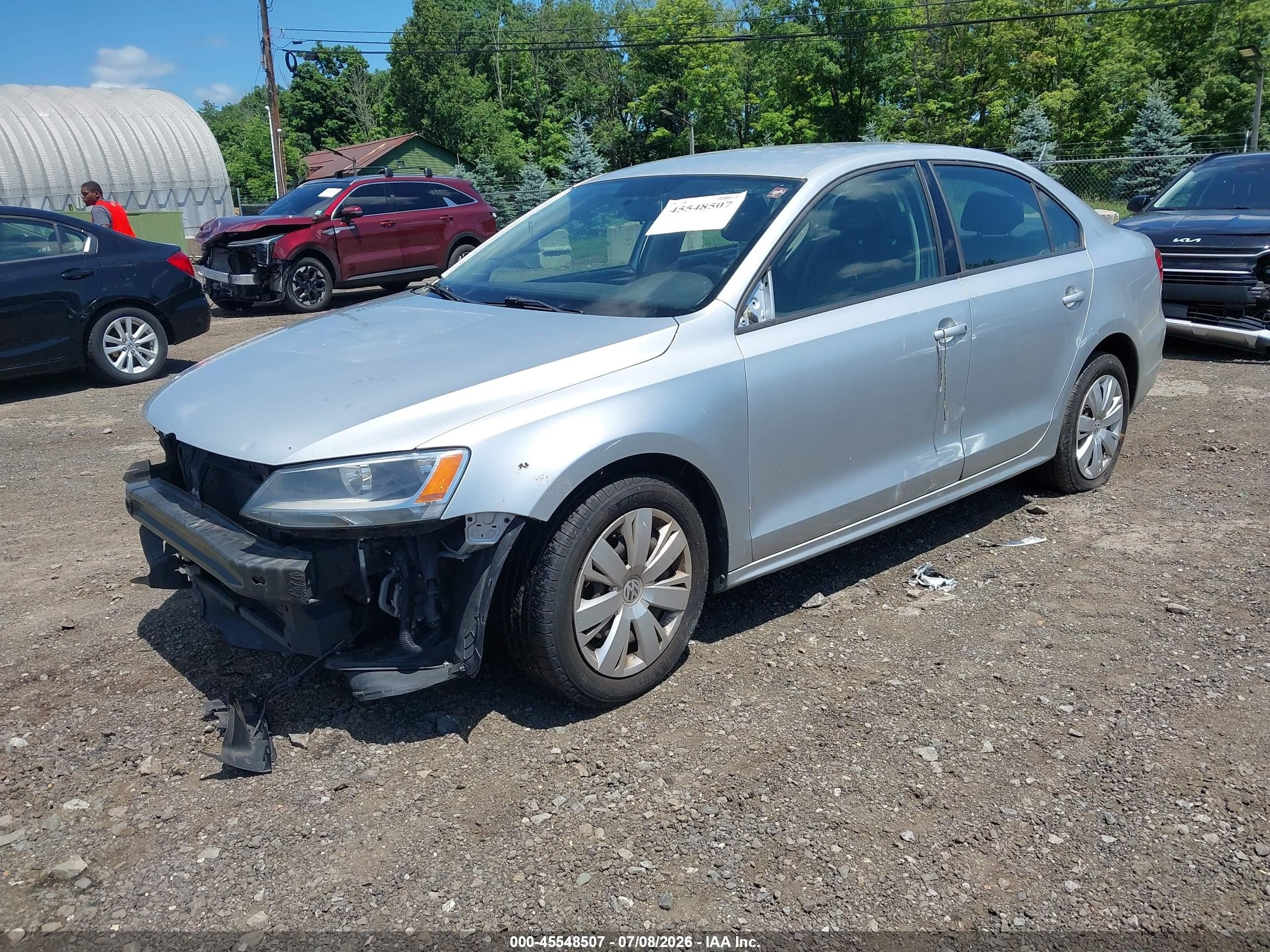 2014 Volkswagen Jetta 1.8t Se Silver vin: 3VWD17AJ8EM316181