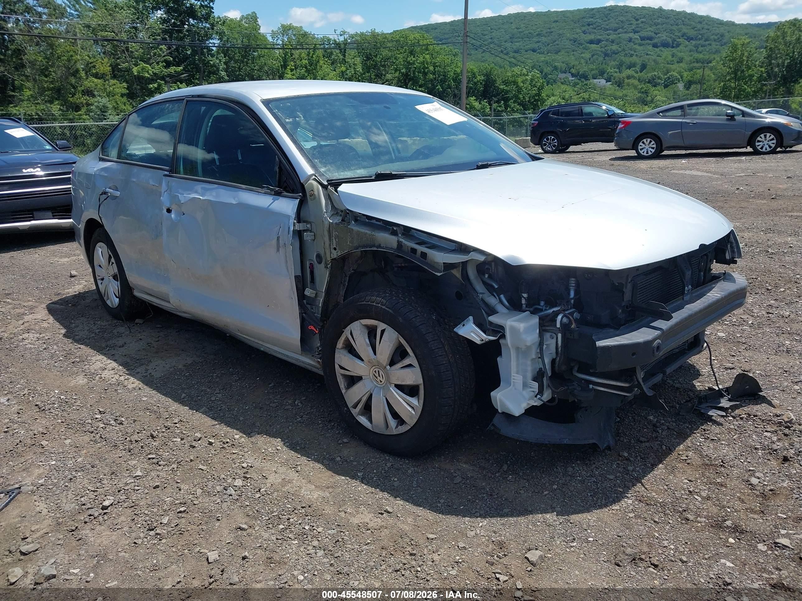 2014 Volkswagen Jetta 1.8t Se Silver vin: 3VWD17AJ8EM316181