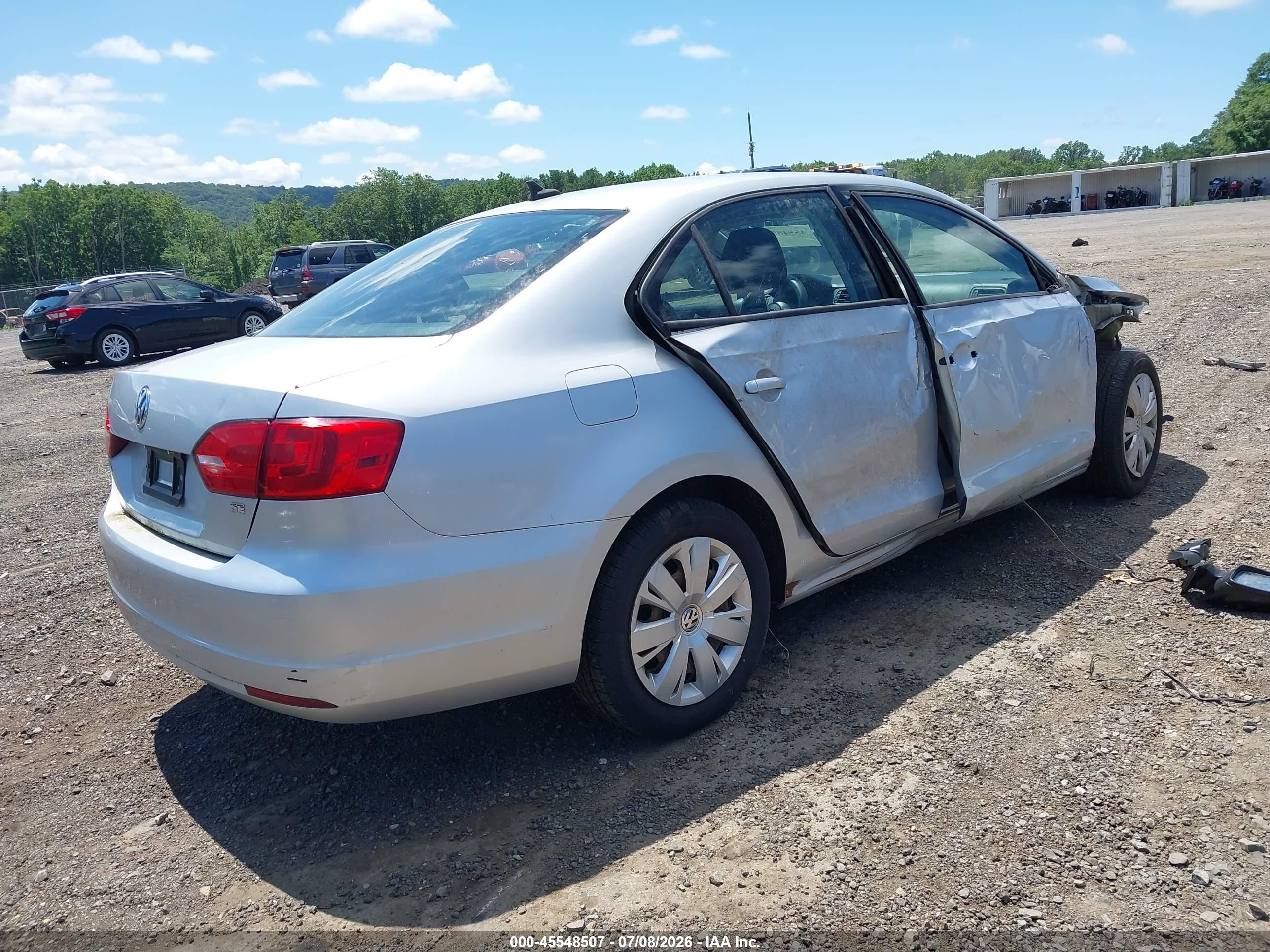 2014 Volkswagen Jetta 1.8t Se Silver vin: 3VWD17AJ8EM316181