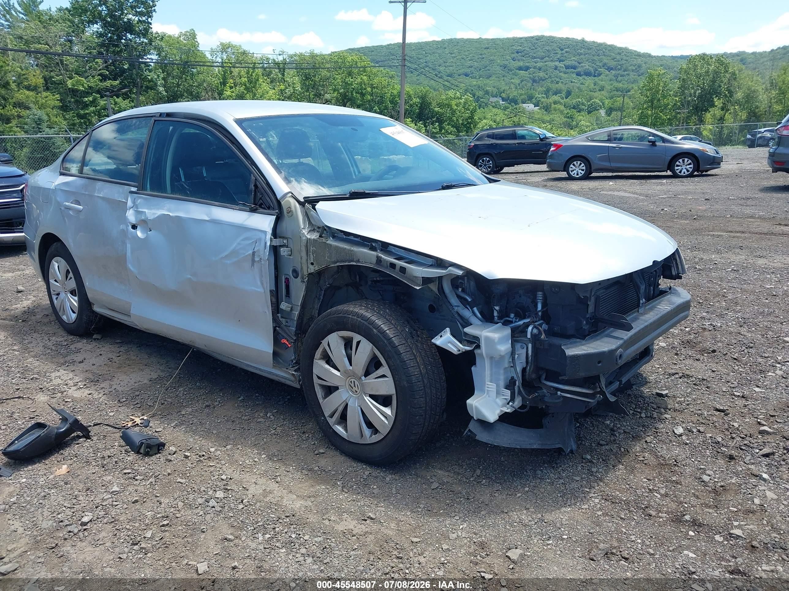 2014 Volkswagen Jetta 1.8t Se Silver vin: 3VWD17AJ8EM316181