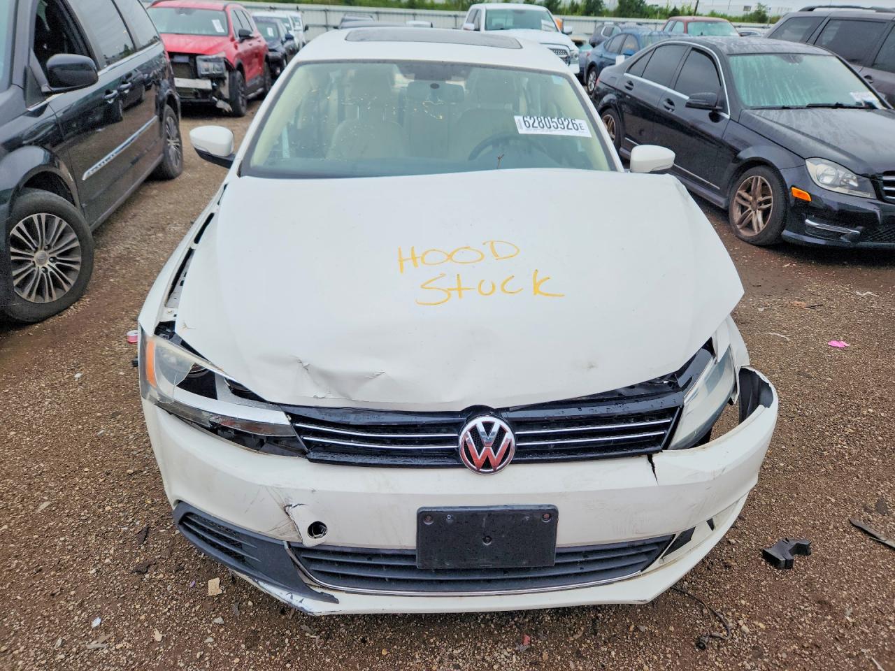 2014 Volkswagen Jetta Se White vin: 3VWD17AJ8EM372217