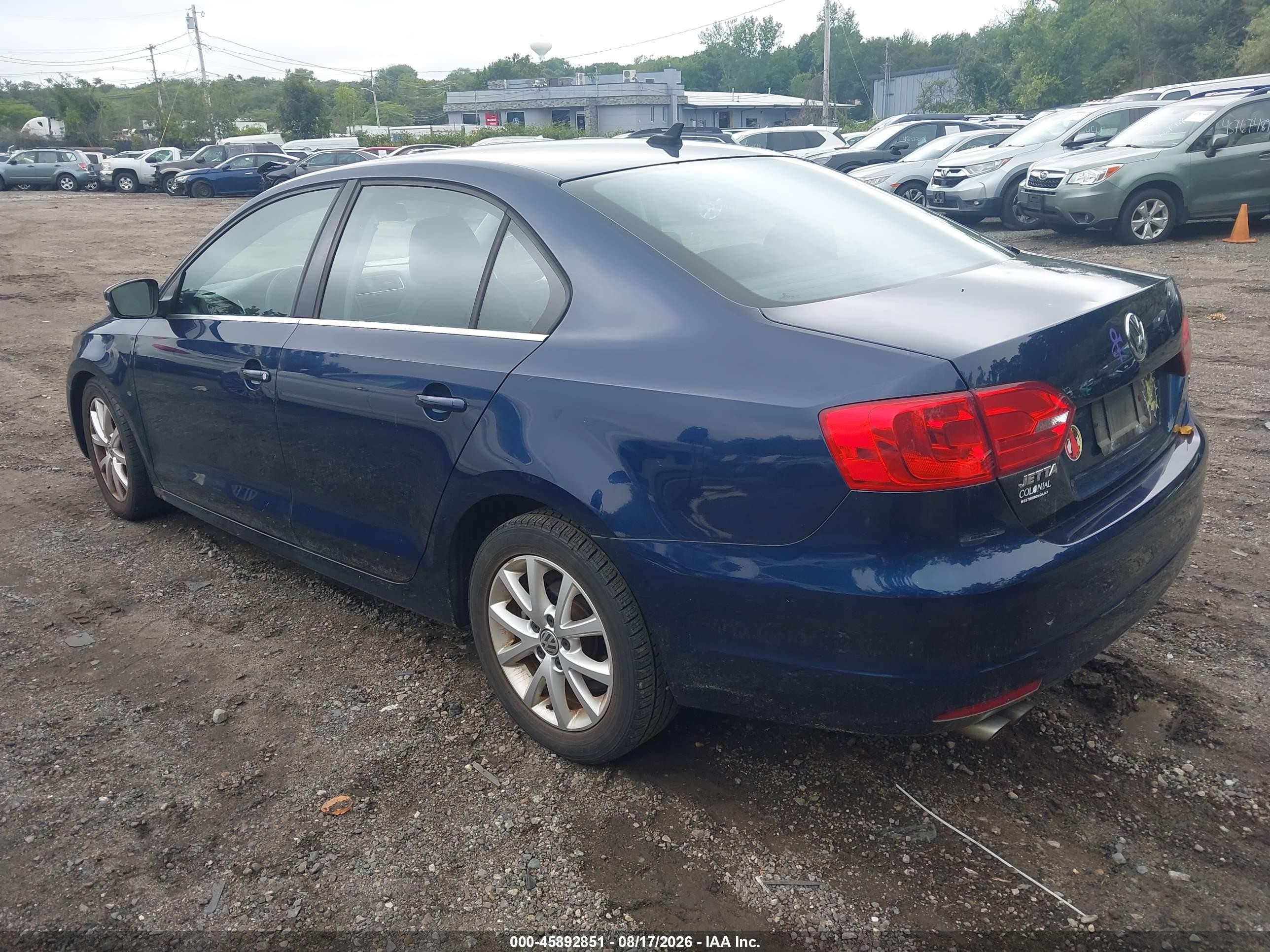 2014 Volkswagen Jetta 1.8t Se Синий vin: 3VWD17AJ8EM381936