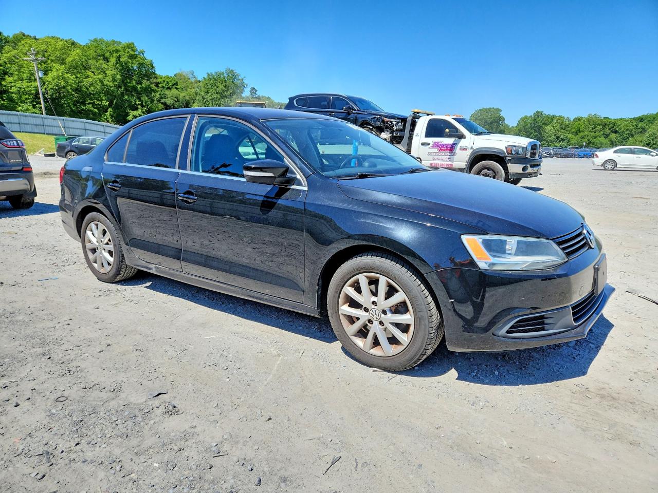 2014 Volkswagen Jetta Se Black vin: 3VWD17AJ8EM393617