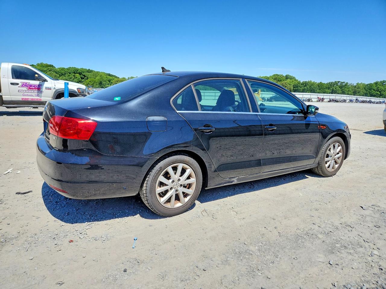 2014 Volkswagen Jetta Se Black vin: 3VWD17AJ8EM393617