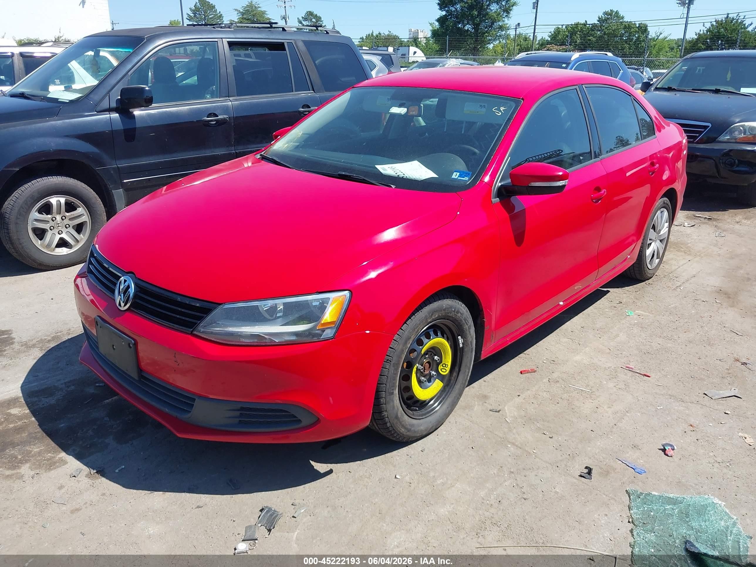 2014 Volkswagen Jetta 1.8t Se Red vin: 3VWD17AJ8EM396288
