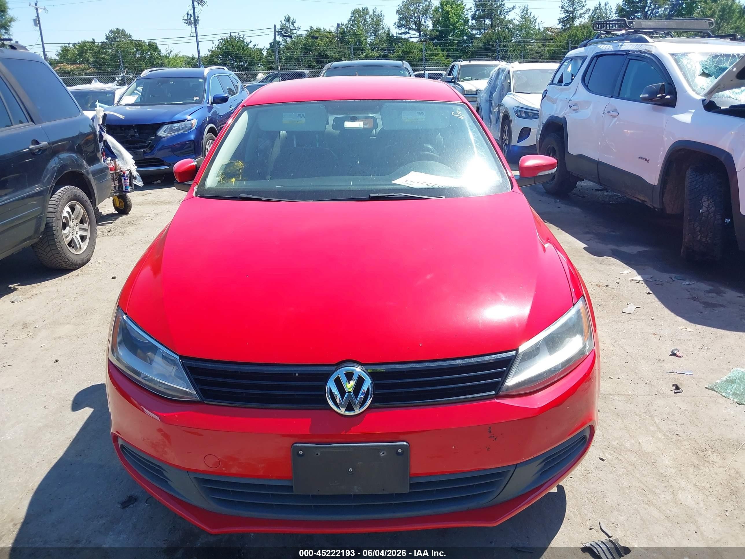 2014 Volkswagen Jetta 1.8t Se Red vin: 3VWD17AJ8EM396288