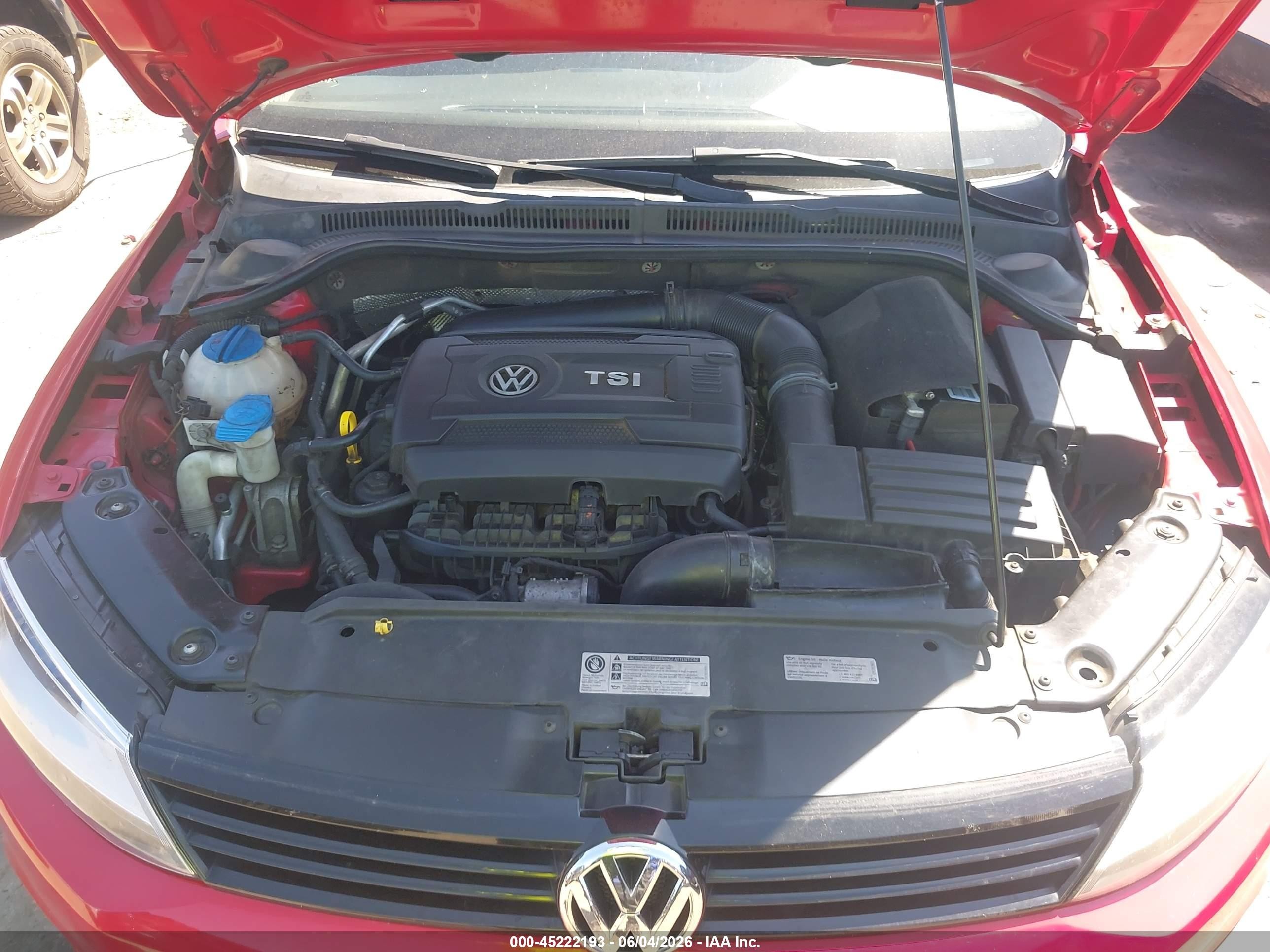 2014 Volkswagen Jetta 1.8t Se Red vin: 3VWD17AJ8EM396288