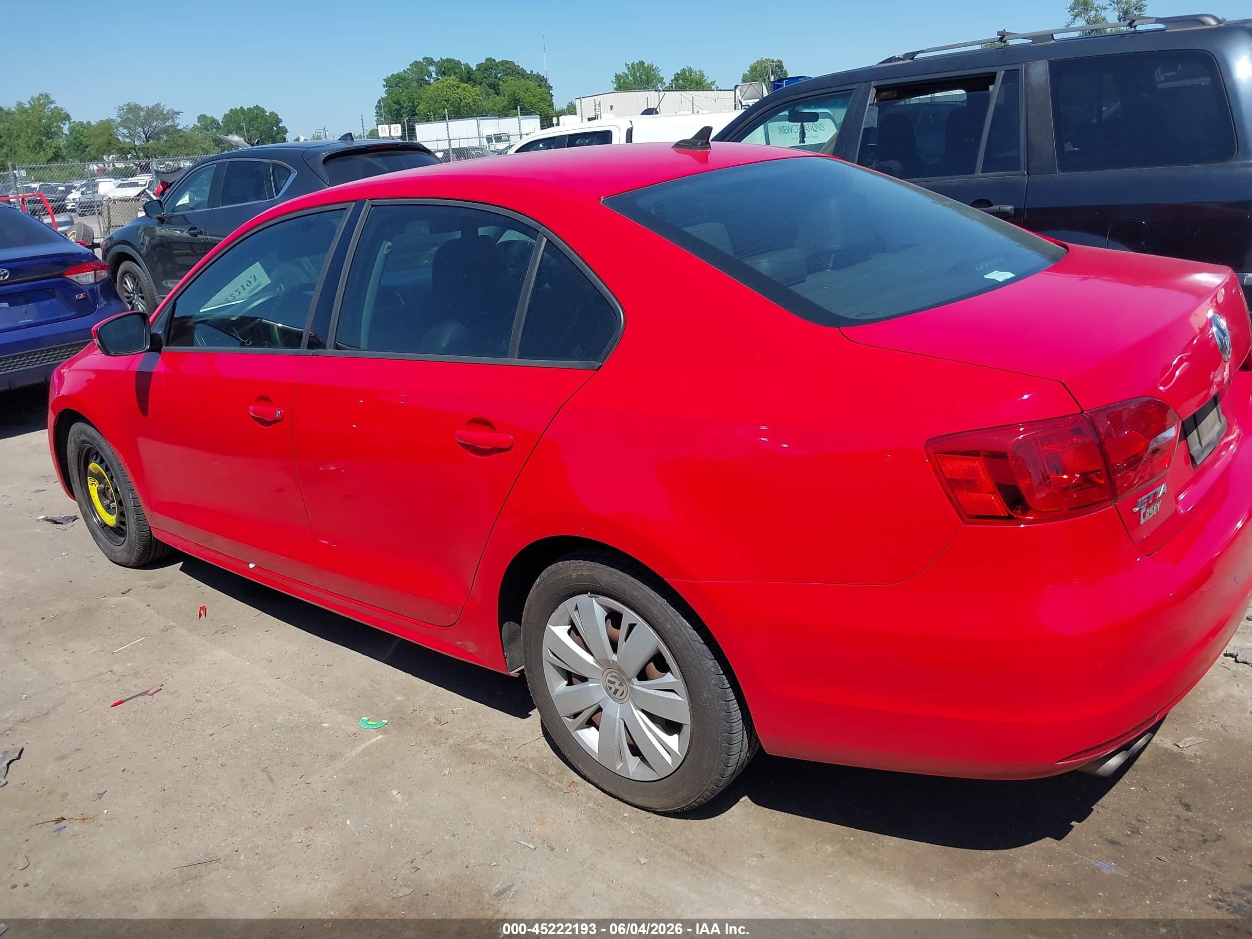 2014 Volkswagen Jetta 1.8t Se Red vin: 3VWD17AJ8EM396288