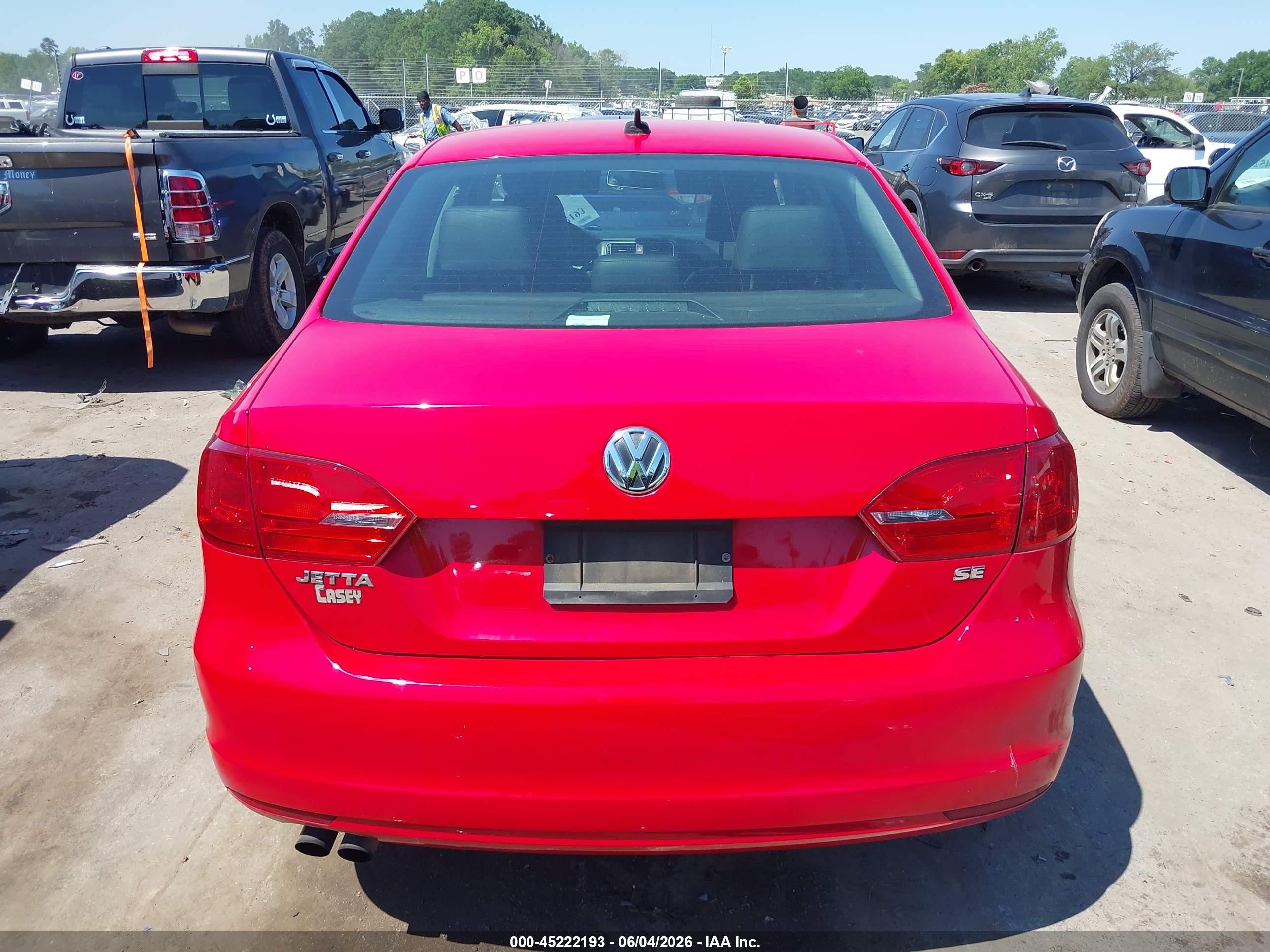 2014 Volkswagen Jetta 1.8t Se Red vin: 3VWD17AJ8EM396288