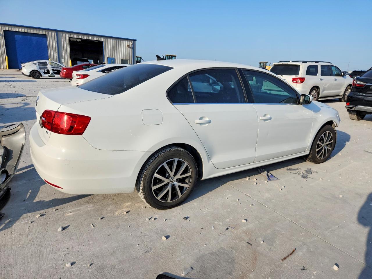 2014 Volkswagen Jetta Se White vin: 3VWD17AJ8EM407855