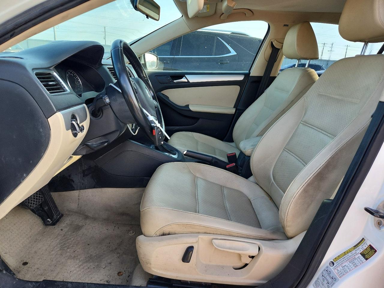 2014 Volkswagen Jetta Se White vin: 3VWD17AJ8EM407855
