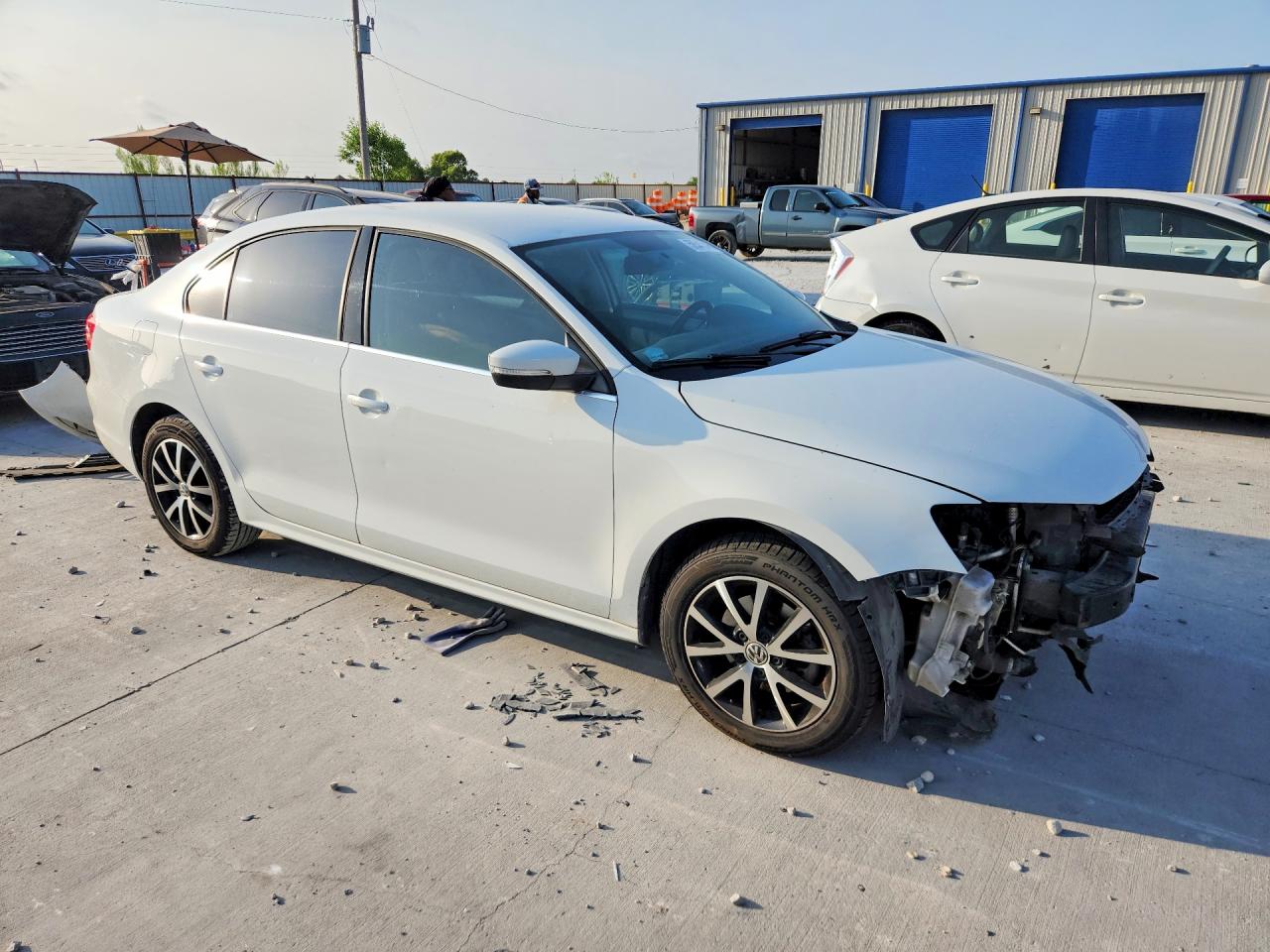 2014 Volkswagen Jetta Se White vin: 3VWD17AJ8EM407855