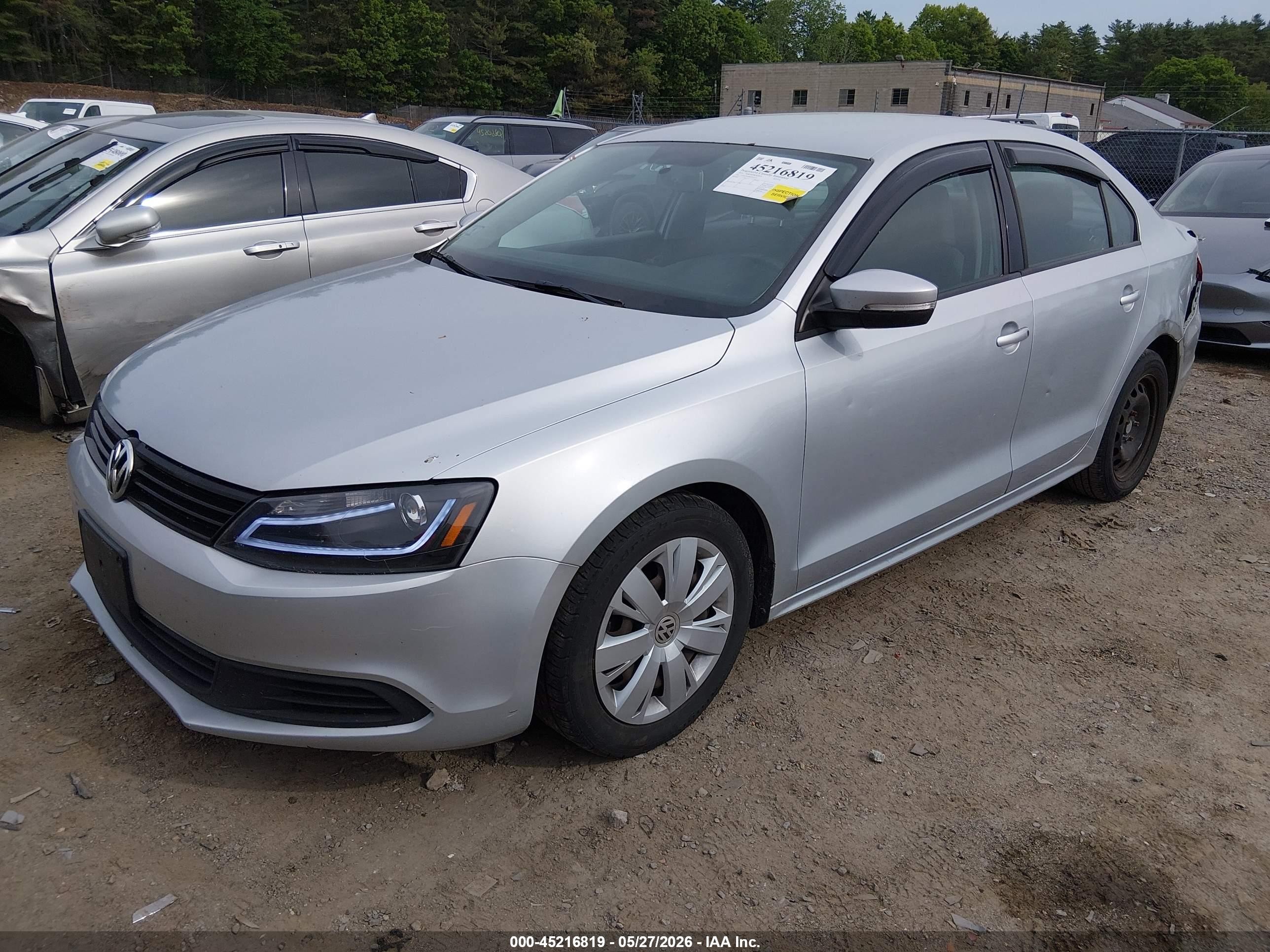 2014 Volkswagen Jetta 1.8t Se Silver vin: 3VWD17AJ8EM418175
