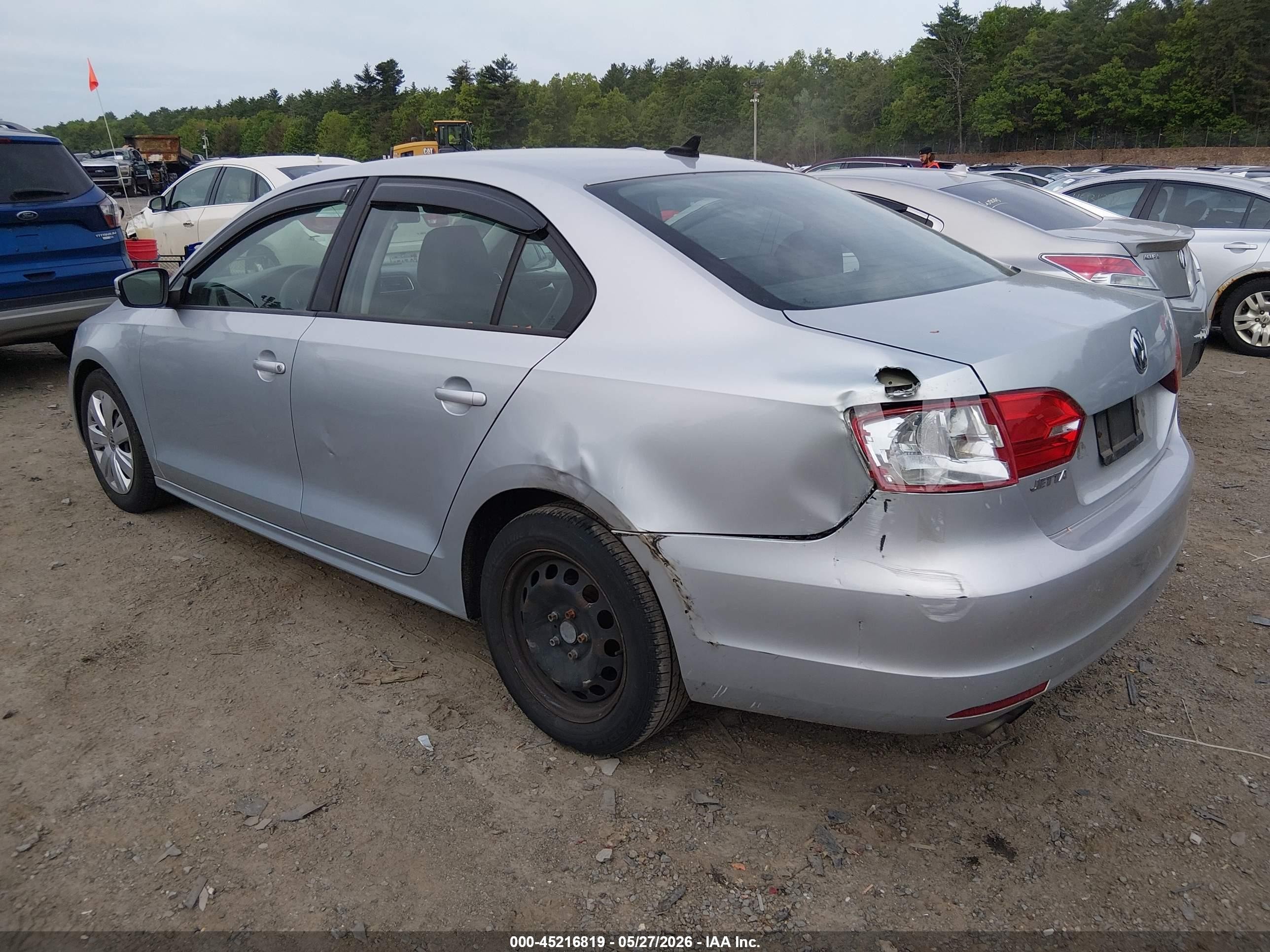 2014 Volkswagen Jetta 1.8t Se Silver vin: 3VWD17AJ8EM418175