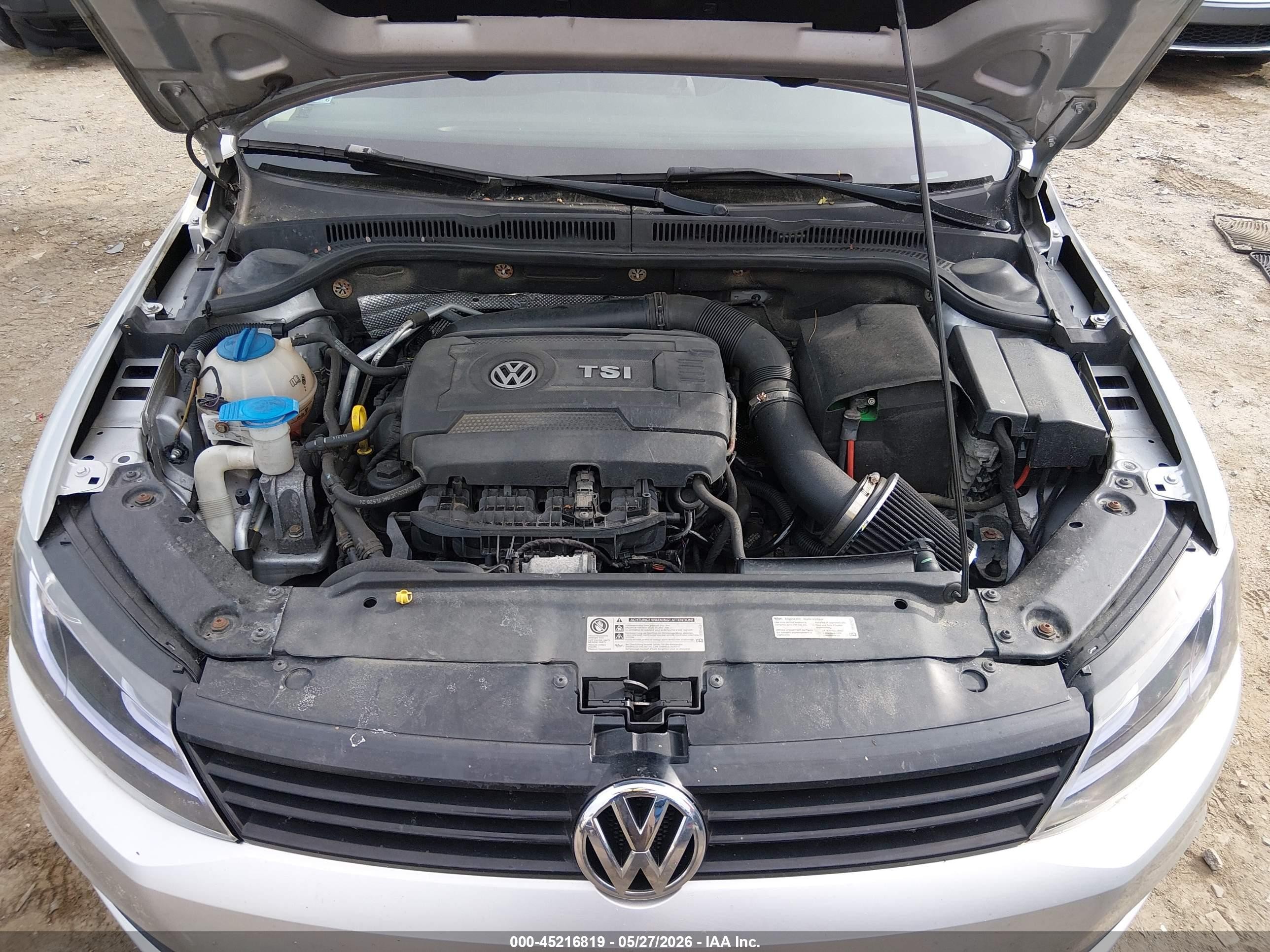 2014 Volkswagen Jetta 1.8t Se Silver vin: 3VWD17AJ8EM418175
