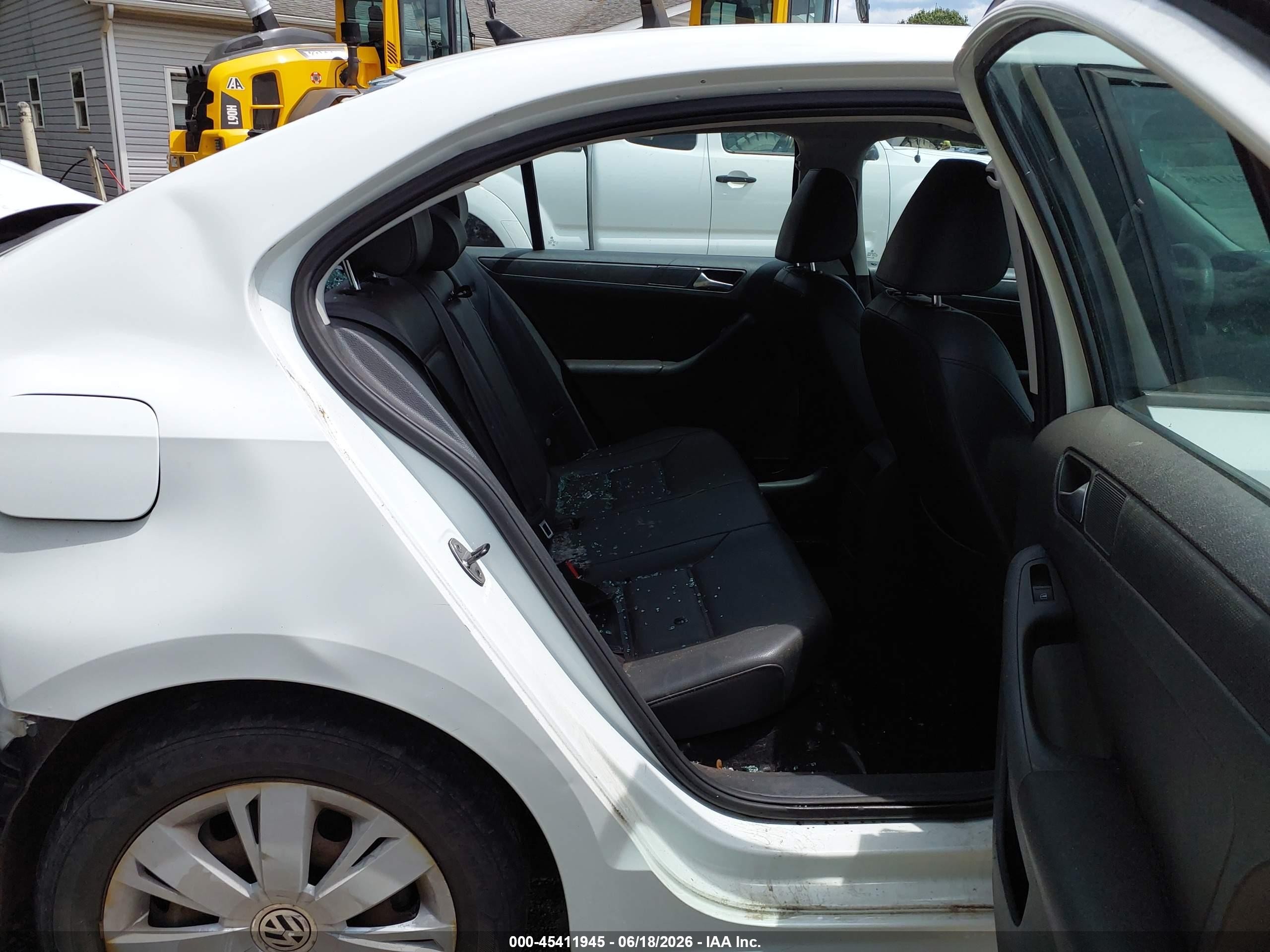 2014 Volkswagen Jetta 1.8t Se White vin: 3VWD17AJ8EM418466
