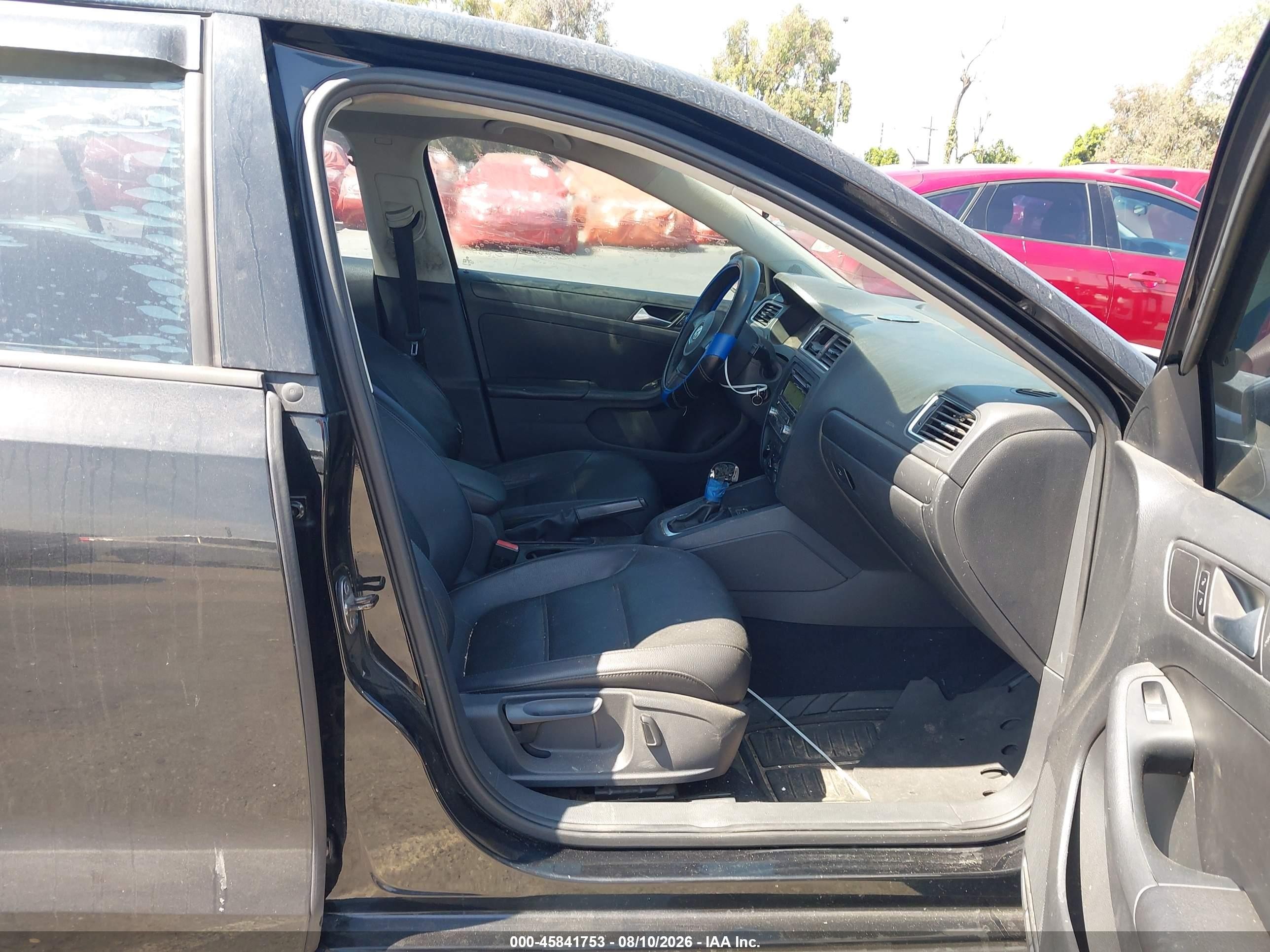 2014 Volkswagen Jetta 1.8t Se Black vin: 3VWD17AJ8EM422548