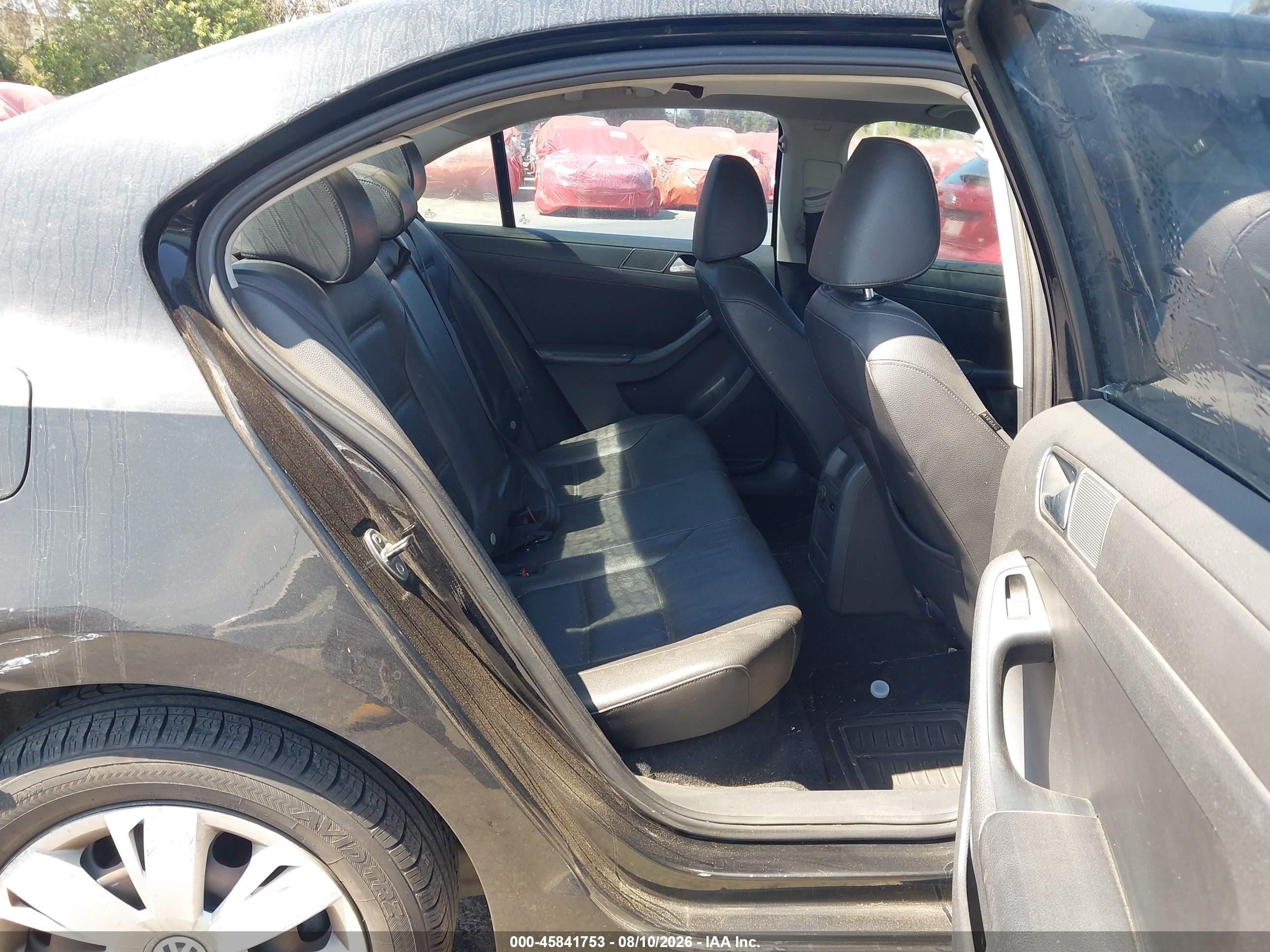 2014 Volkswagen Jetta 1.8t Se Black vin: 3VWD17AJ8EM422548