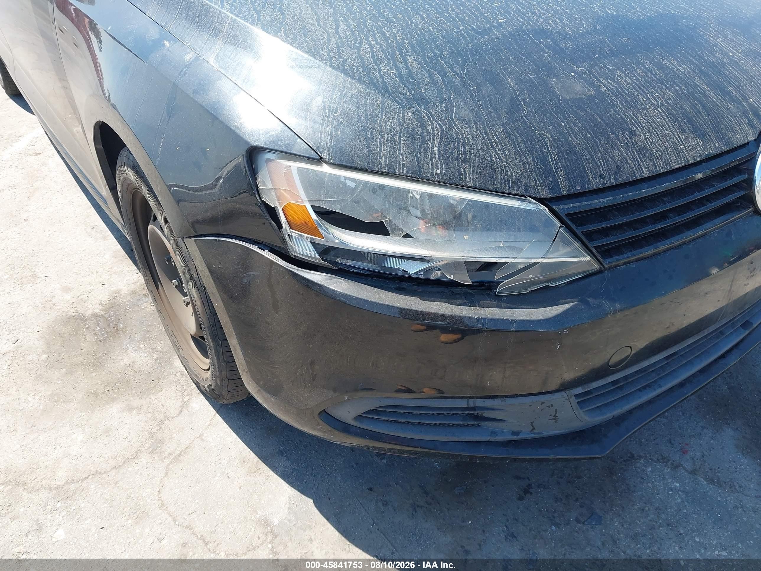 2014 Volkswagen Jetta 1.8t Se Black vin: 3VWD17AJ8EM422548