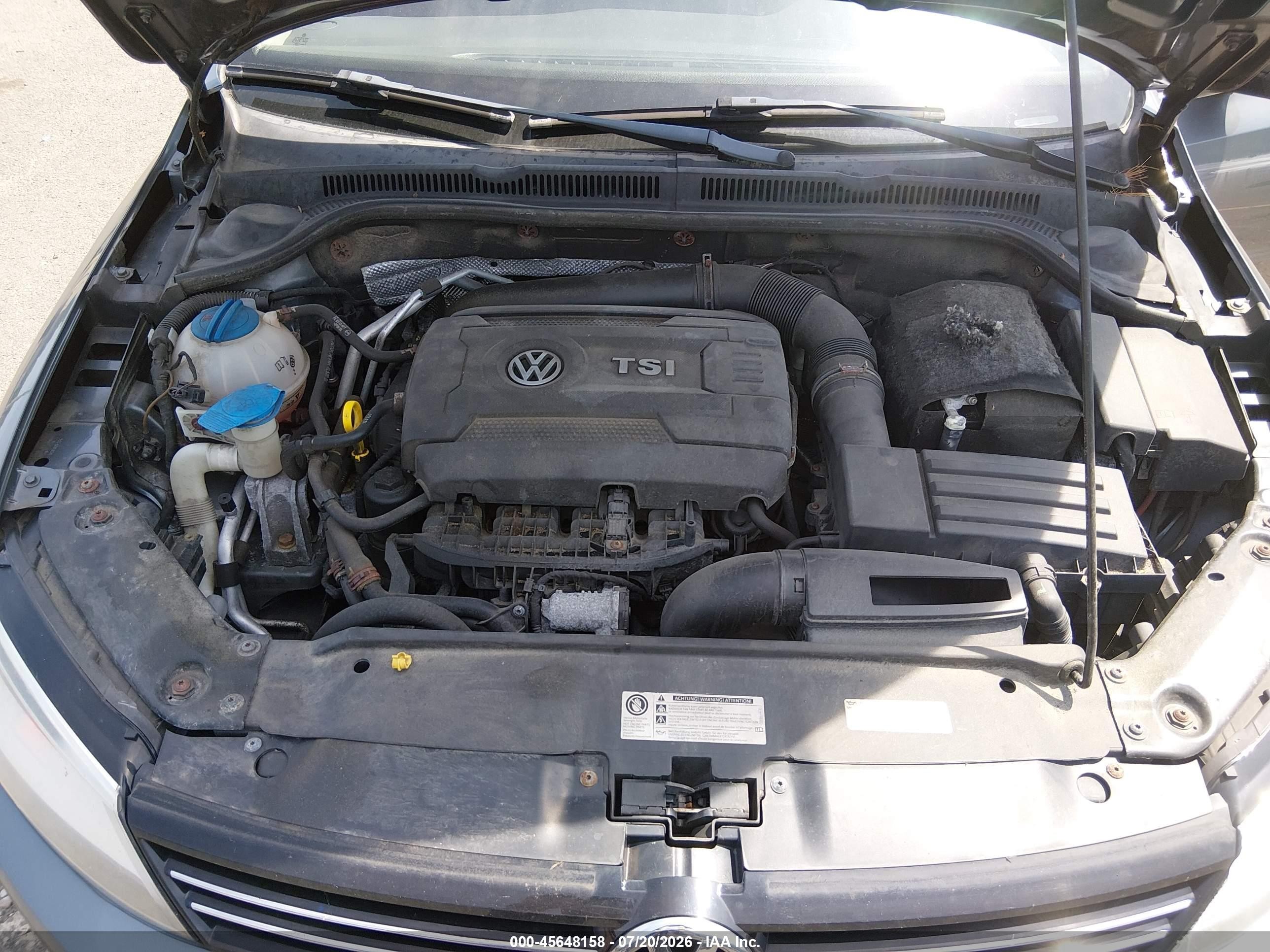 2014 Volkswagen Jetta 1.8t Se Gray vin: 3VWD17AJ8EM439849