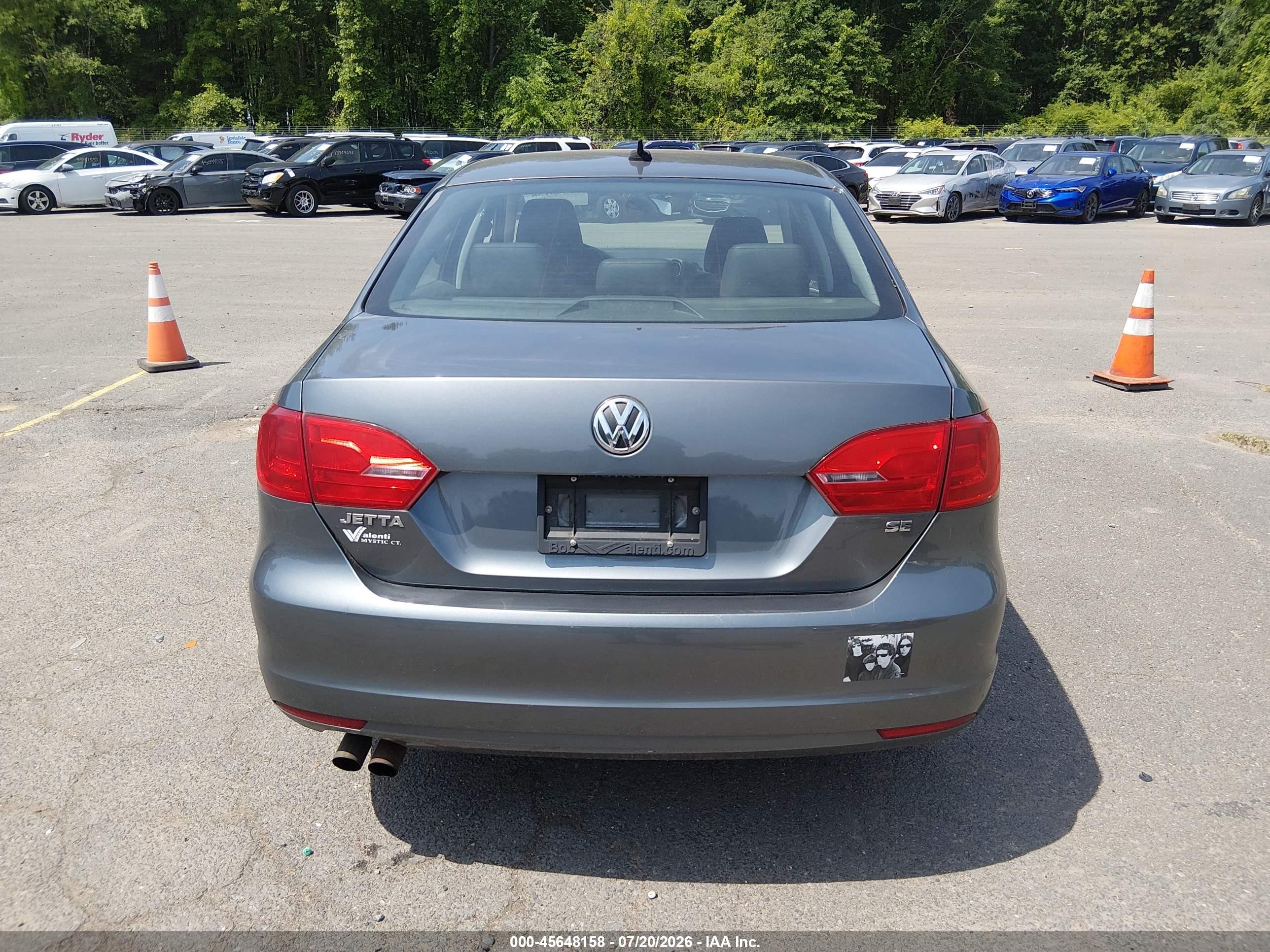 2014 Volkswagen Jetta 1.8t Se Gray vin: 3VWD17AJ8EM439849