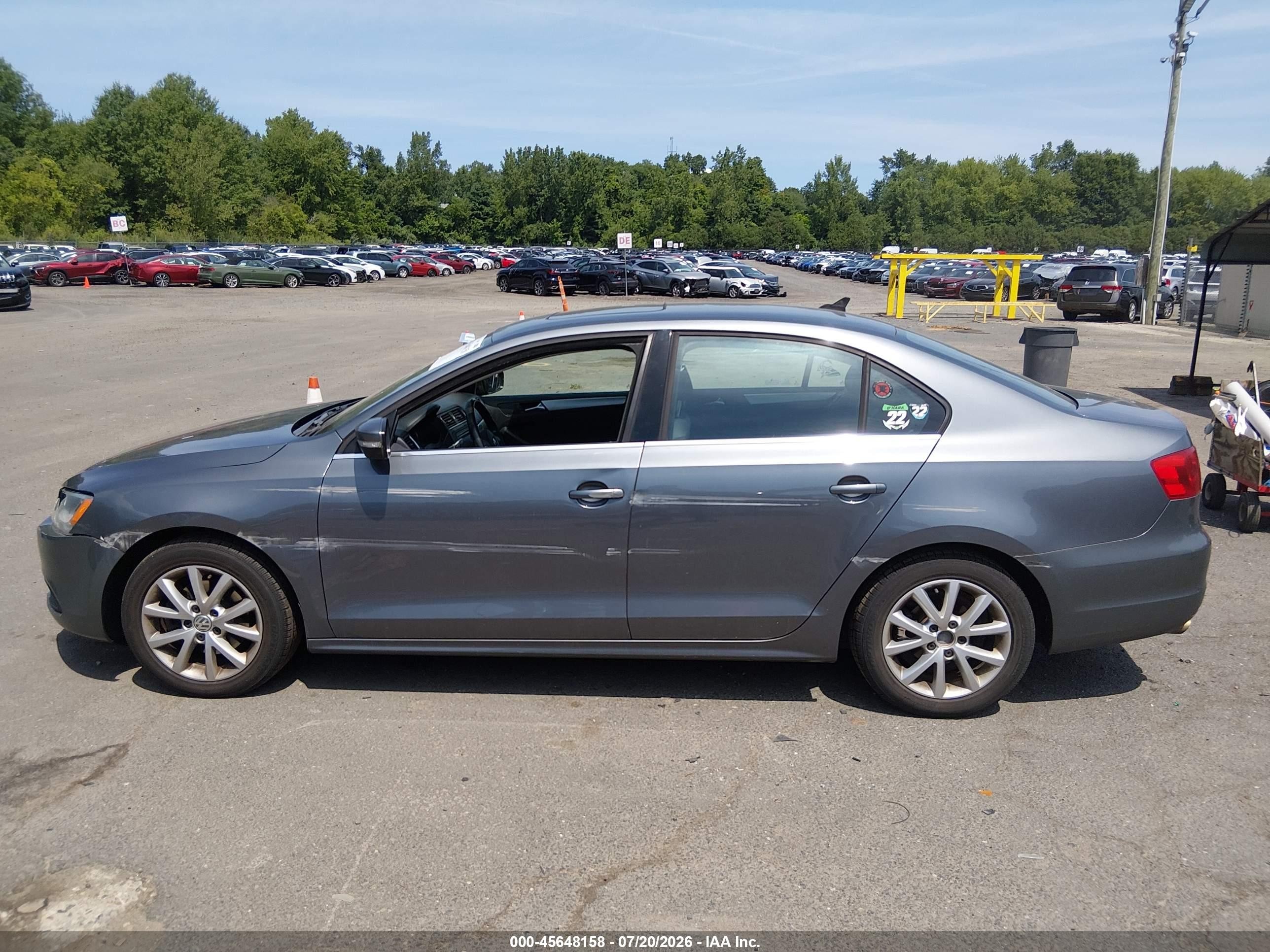 2014 Volkswagen Jetta 1.8t Se Gray vin: 3VWD17AJ8EM439849