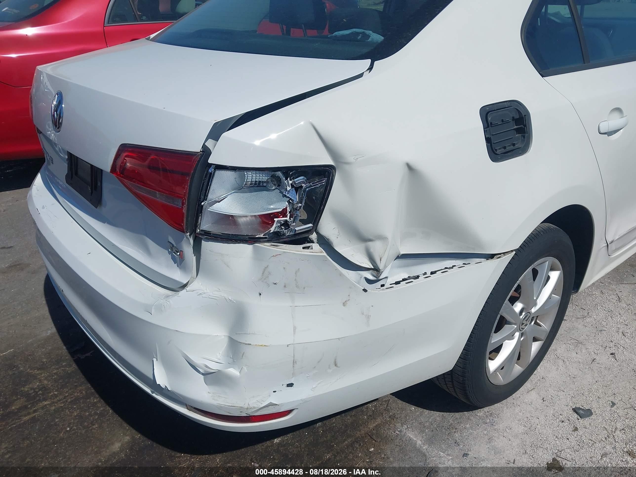 2015 Volkswagen Jetta Se White vin: 3VWD17AJ8FM232301