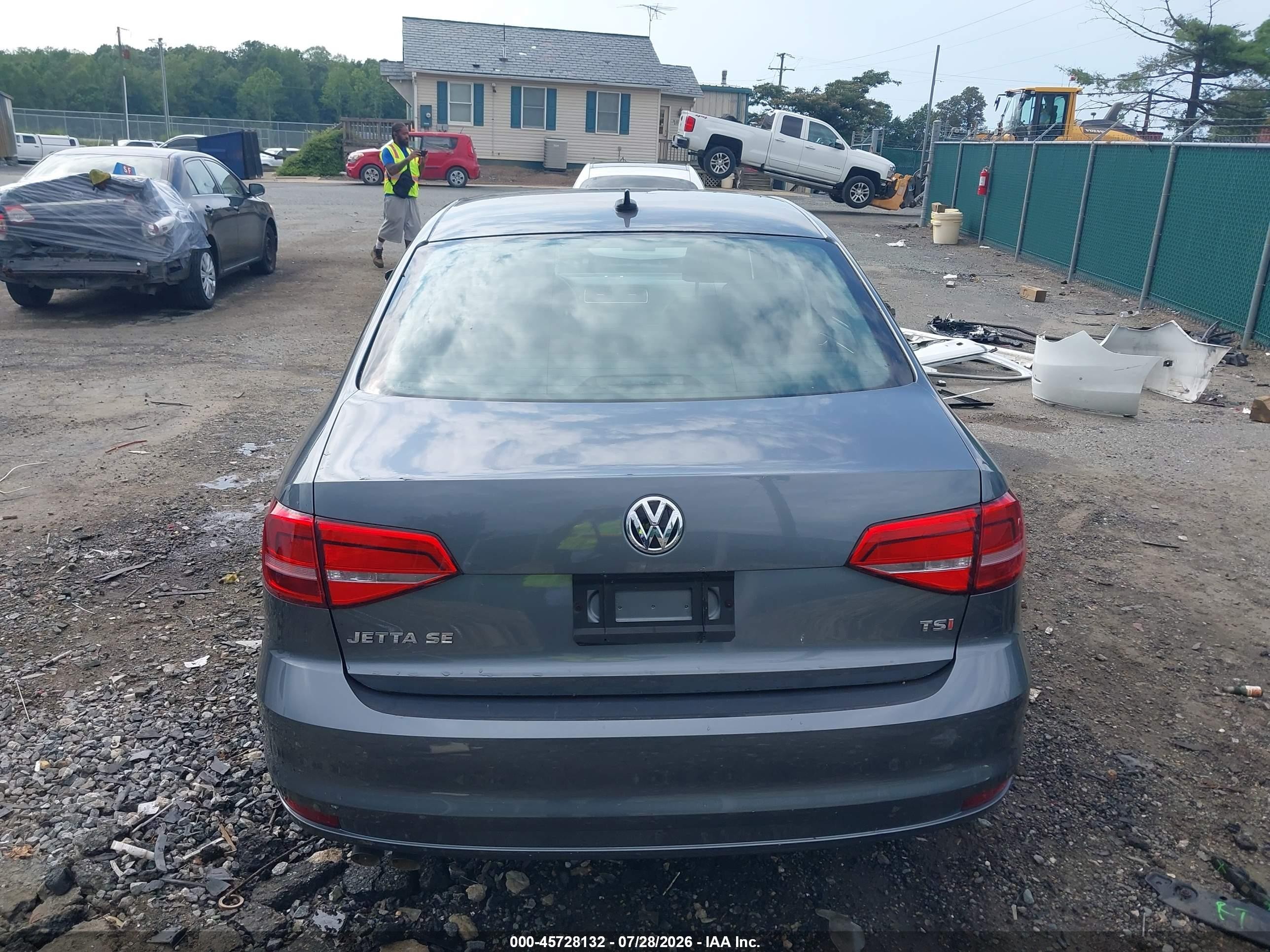 2015 Volkswagen Jetta 1.8t Se Серый vin: 3VWD17AJ8FM249129
