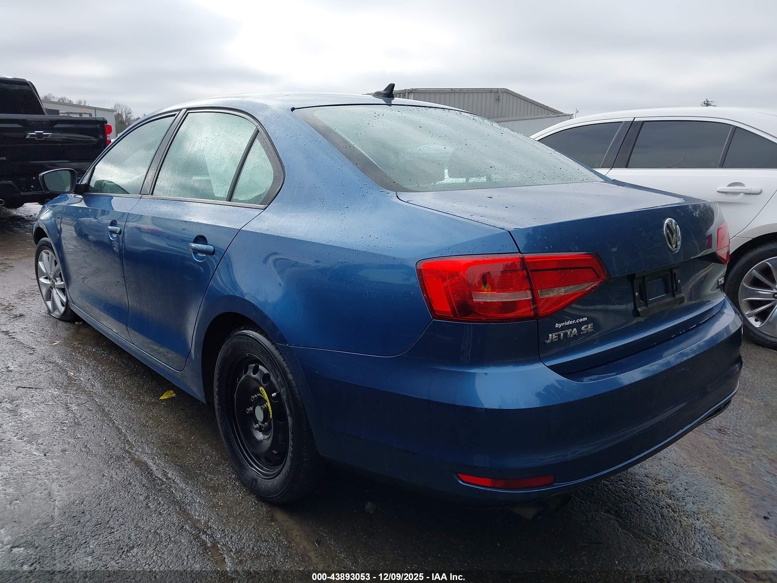 2015 Volkswagen Jetta 1.8t Se Blue vin: 3VWD17AJ8FM257800