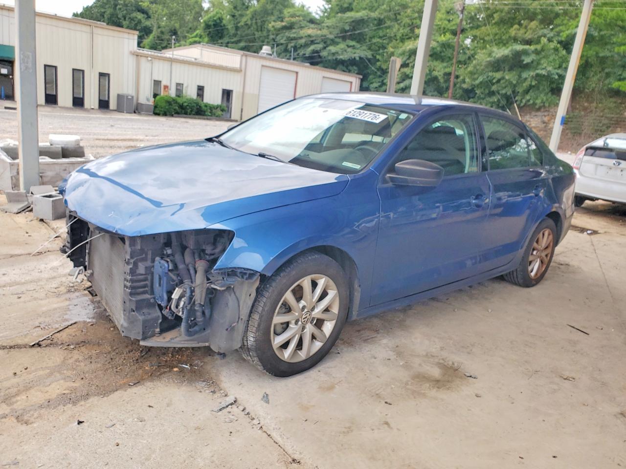 2015 Volkswagen Jetta Se Blue vin: 3VWD17AJ8FM264164