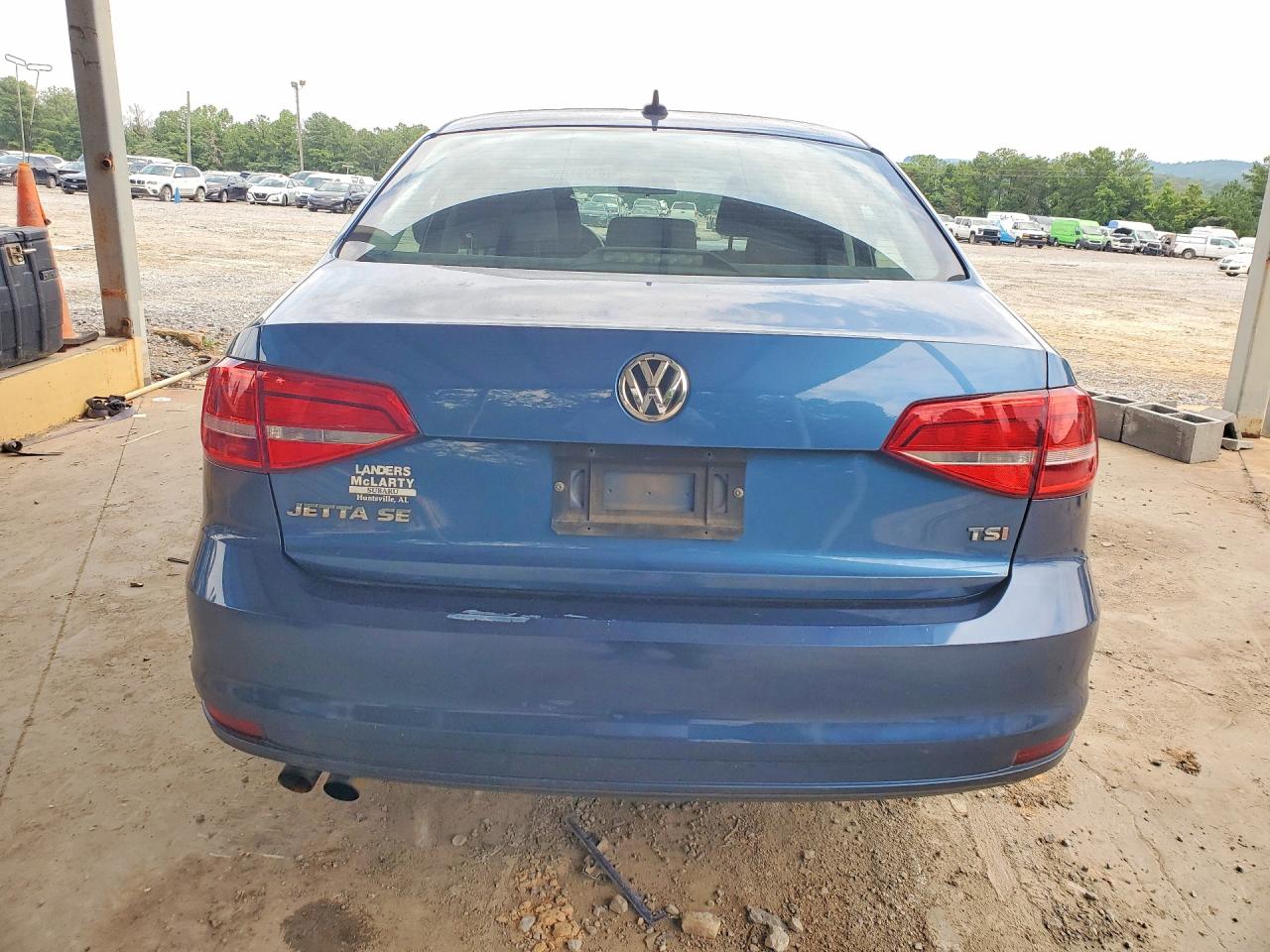2015 Volkswagen Jetta Se Blue vin: 3VWD17AJ8FM264164