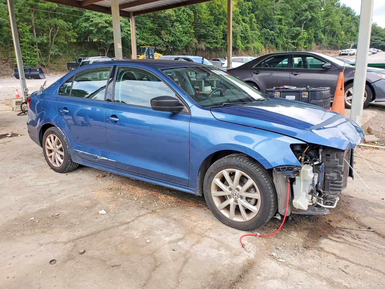 2015 Volkswagen Jetta Se Blue vin: 3VWD17AJ8FM264164