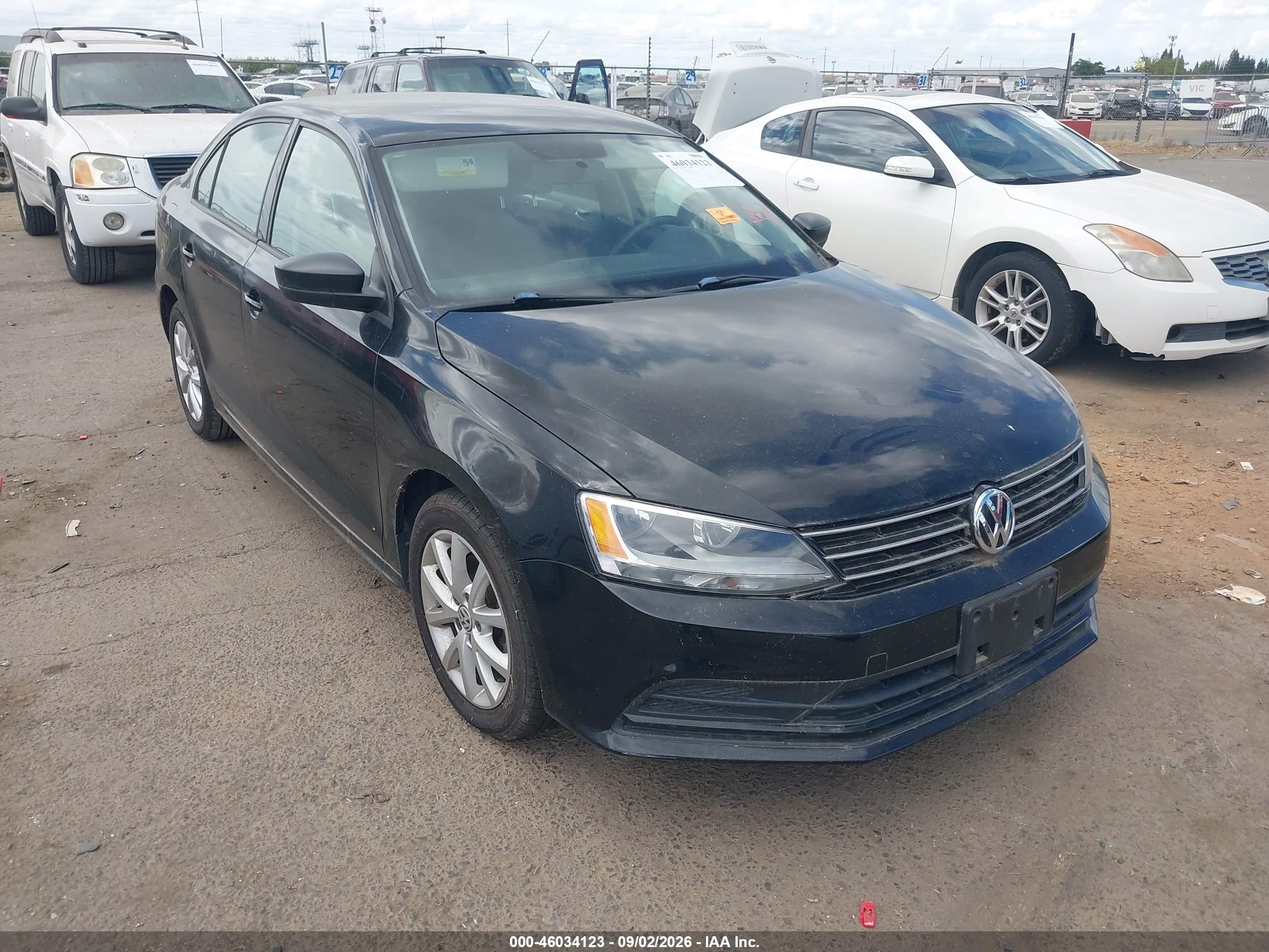 2015 Volkswagen Jetta 1.8t Se Black vin: 3VWD17AJ8FM264598