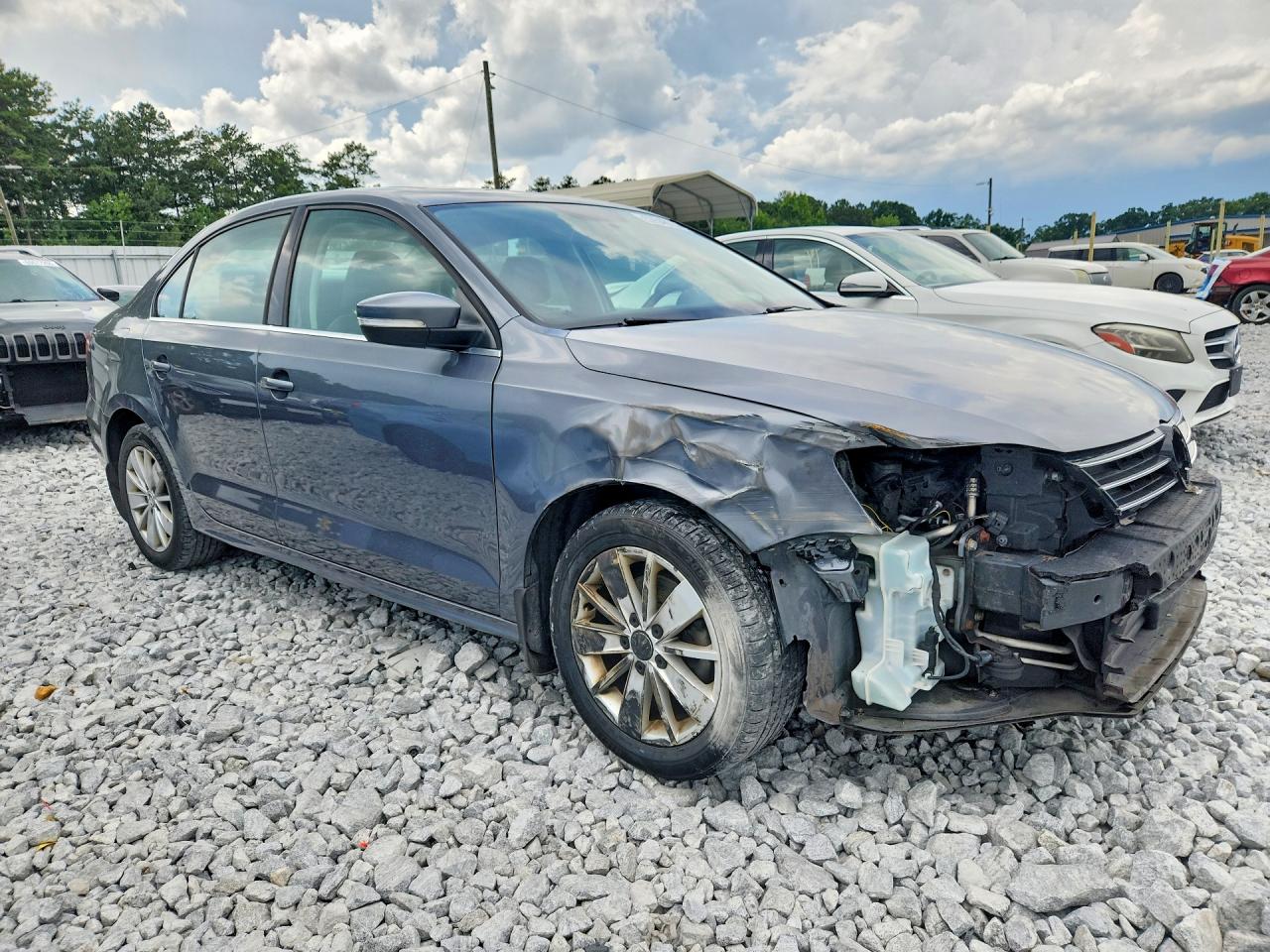 2015 Volkswagen Jetta Se Gray vin: 3VWD17AJ8FM297665