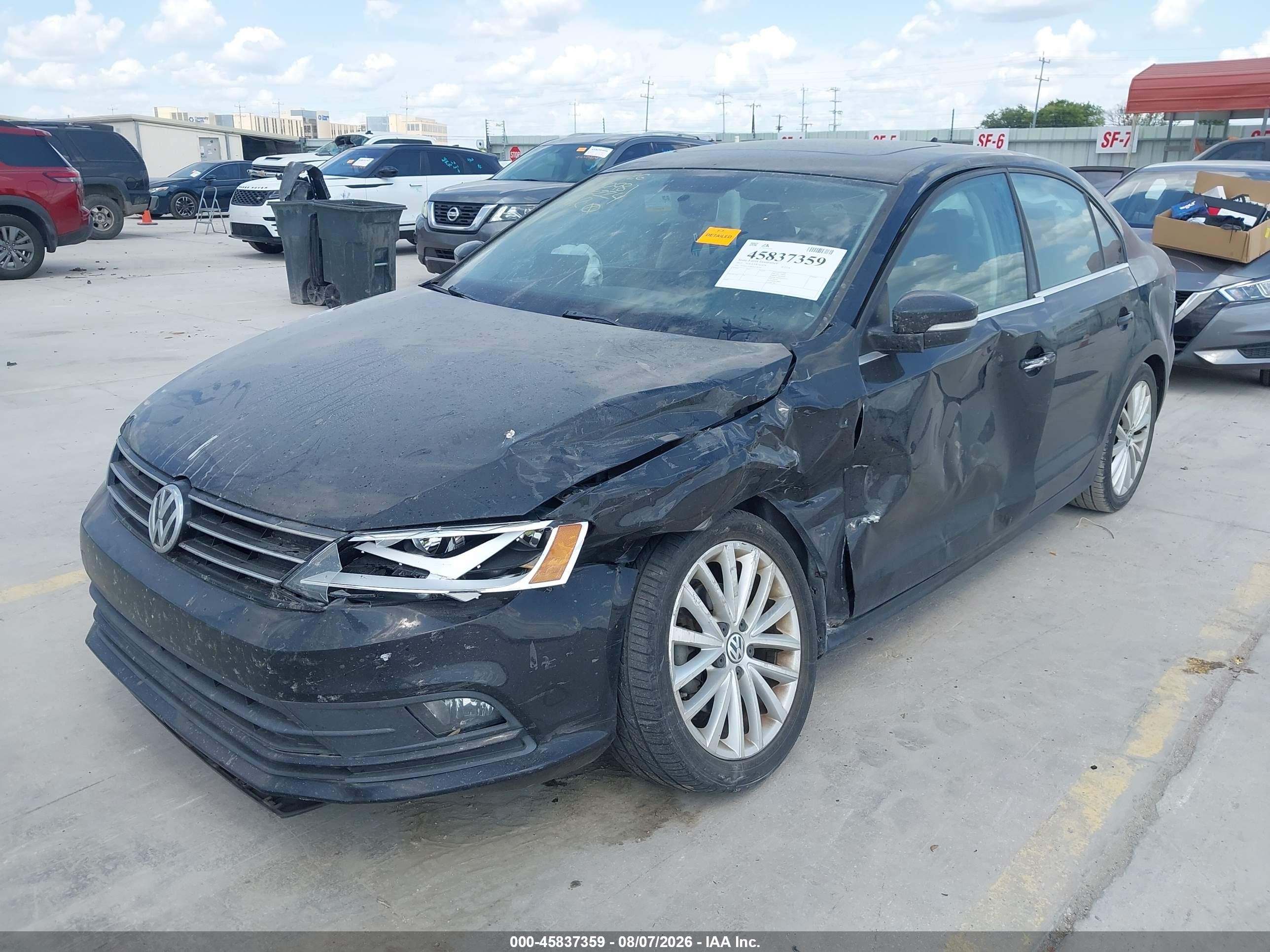 2015 Volkswagen Jetta 1.8t Se Black vin: 3VWD17AJ8FM318224