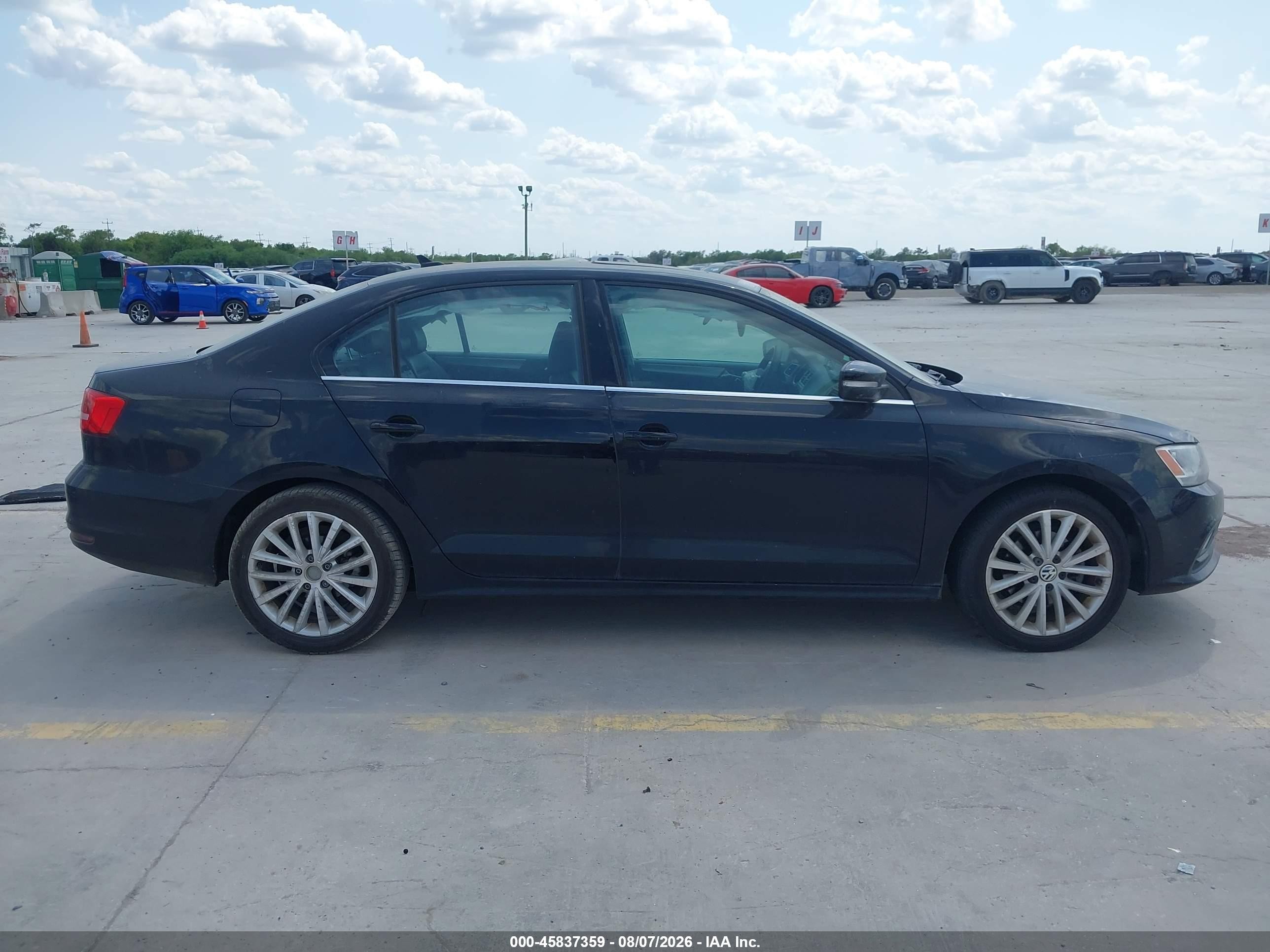 2015 Volkswagen Jetta 1.8t Se Black vin: 3VWD17AJ8FM318224