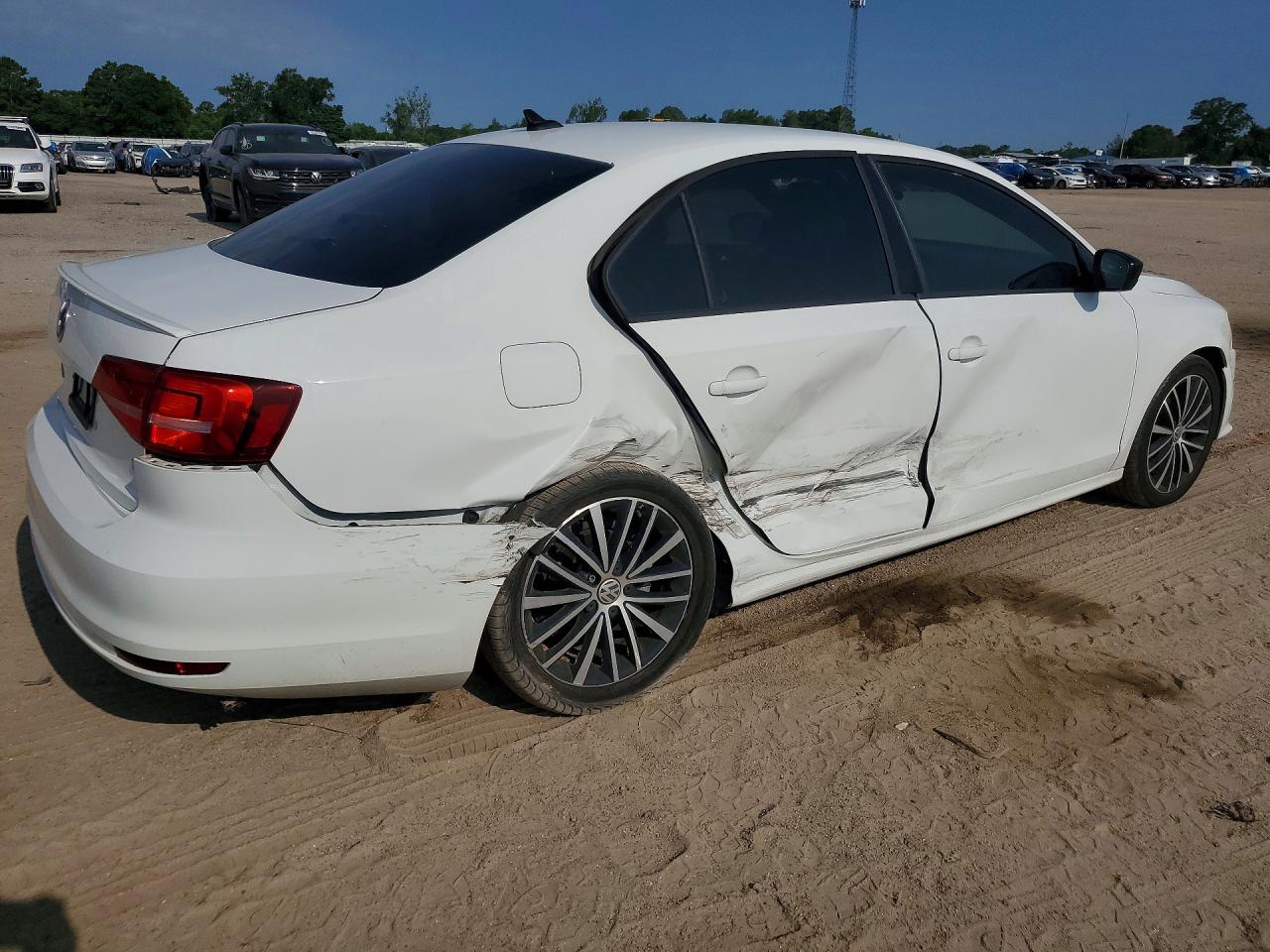 2015 Volkswagen Jetta Se White vin: 3VWD17AJ8FM345732
