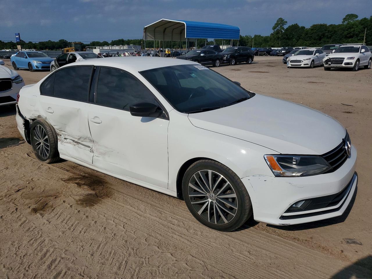 2015 Volkswagen Jetta Se White vin: 3VWD17AJ8FM345732