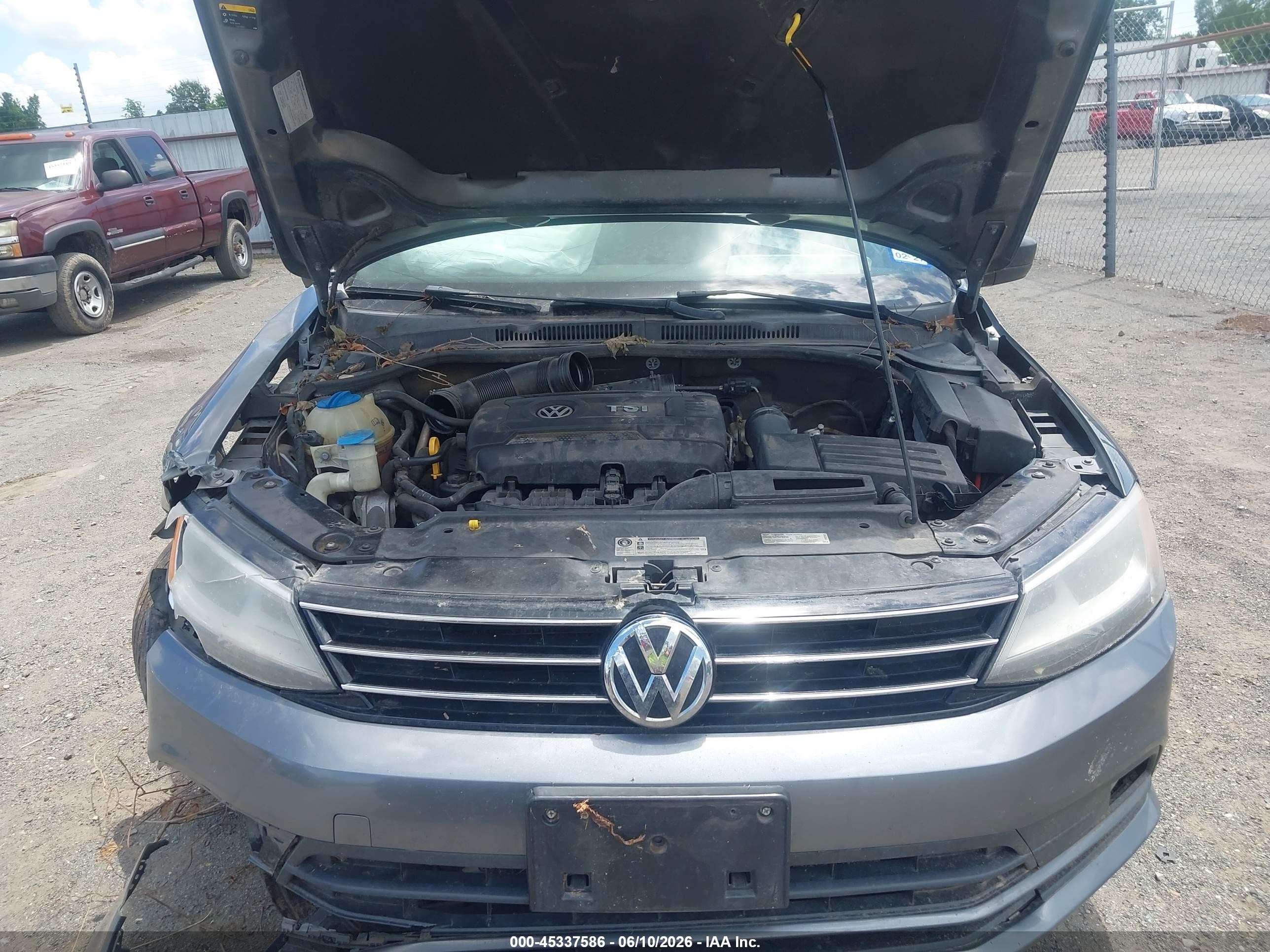 2015 Volkswagen Jetta 1.8t Sport Серый vin: 3VWD17AJ8FM415679