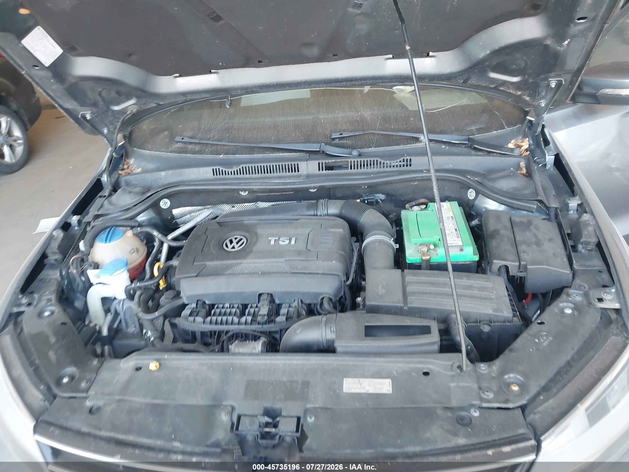2015 Volkswagen Jetta 1.8t Sport Silver vin: 3VWD17AJ8FM416850