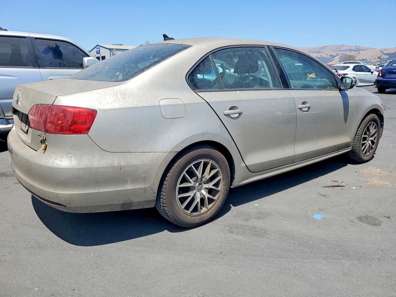 2014 Volkswagen Jetta Se Silver vin: 3VWD17AJ9EM221371