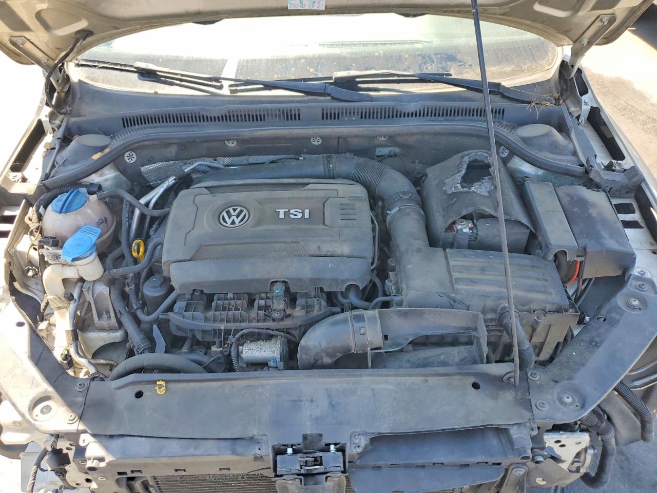 2014 Volkswagen Jetta Se Silver vin: 3VWD17AJ9EM221371