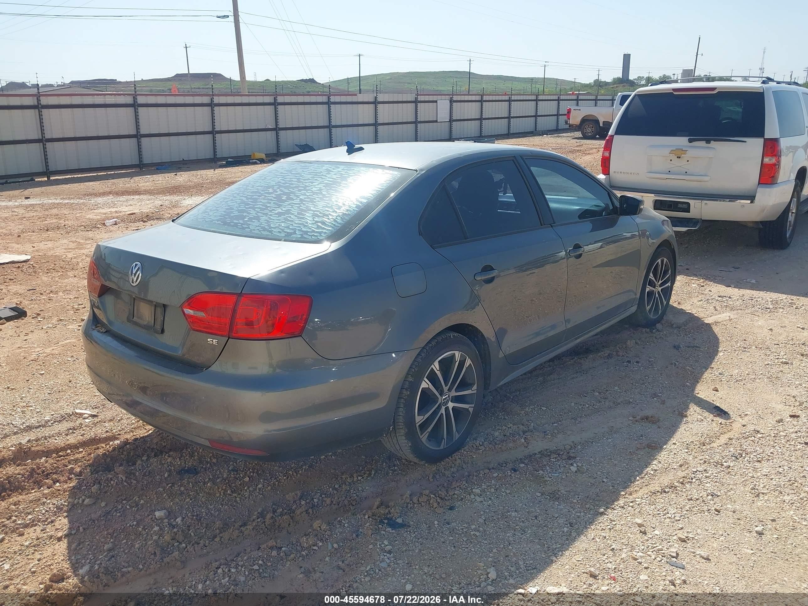 2014 Volkswagen Jetta 1.8t Se Gray vin: 3VWD17AJ9EM244827