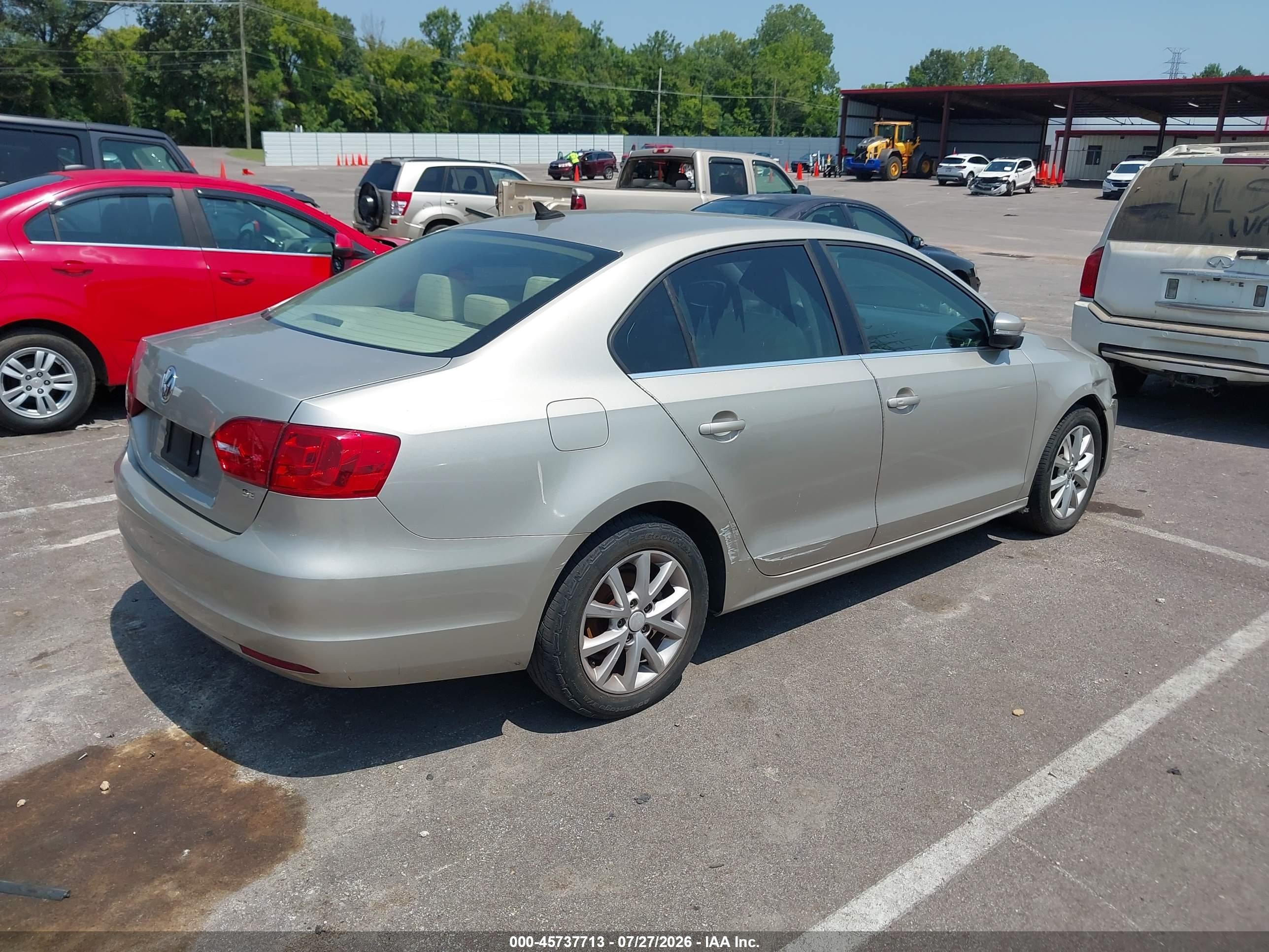 2014 Volkswagen Jetta 1.8t Se Tan vin: 3VWD17AJ9EM256573