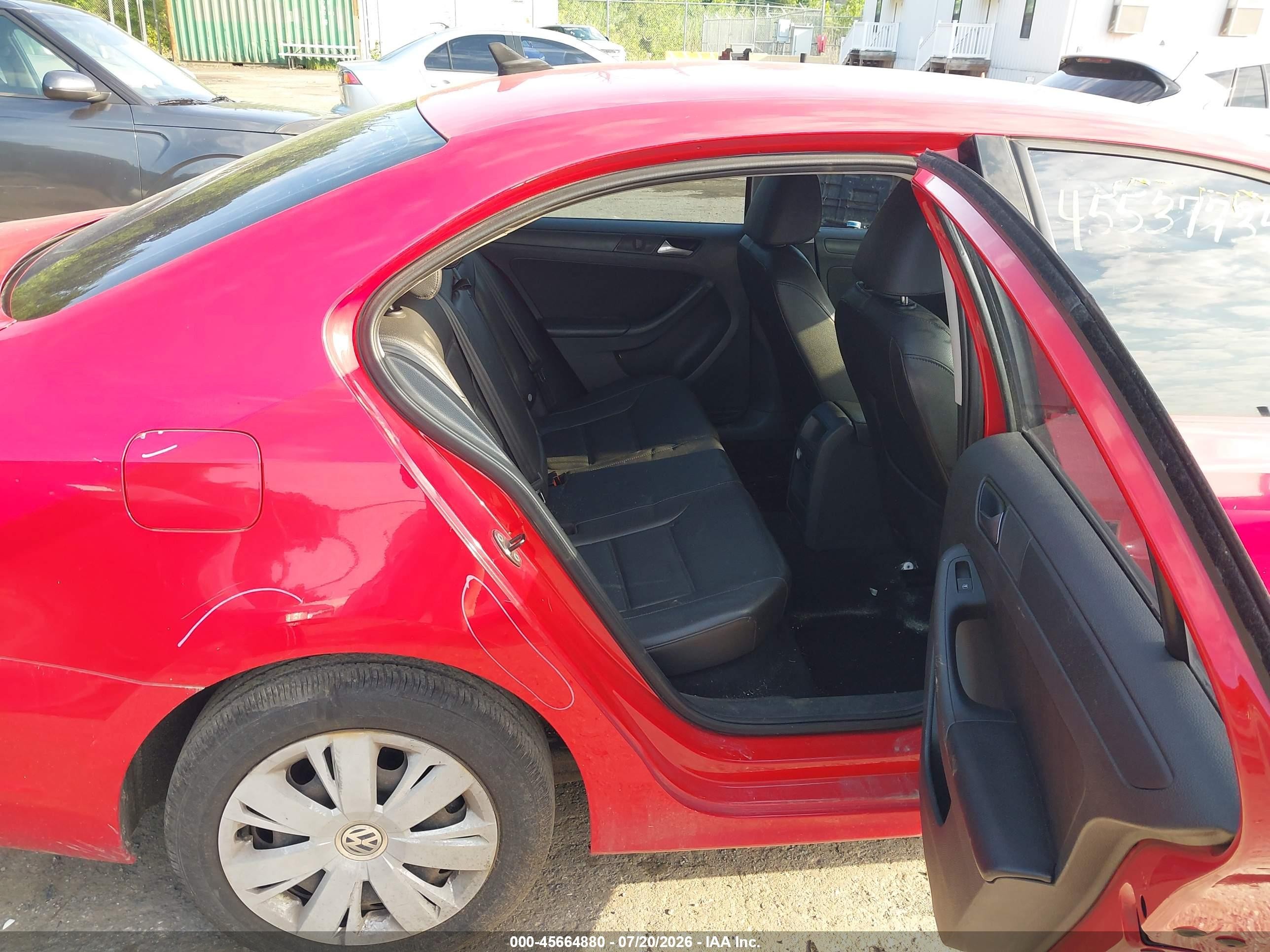 2014 Volkswagen Jetta 1.8t Se Red vin: 3VWD17AJ9EM261921